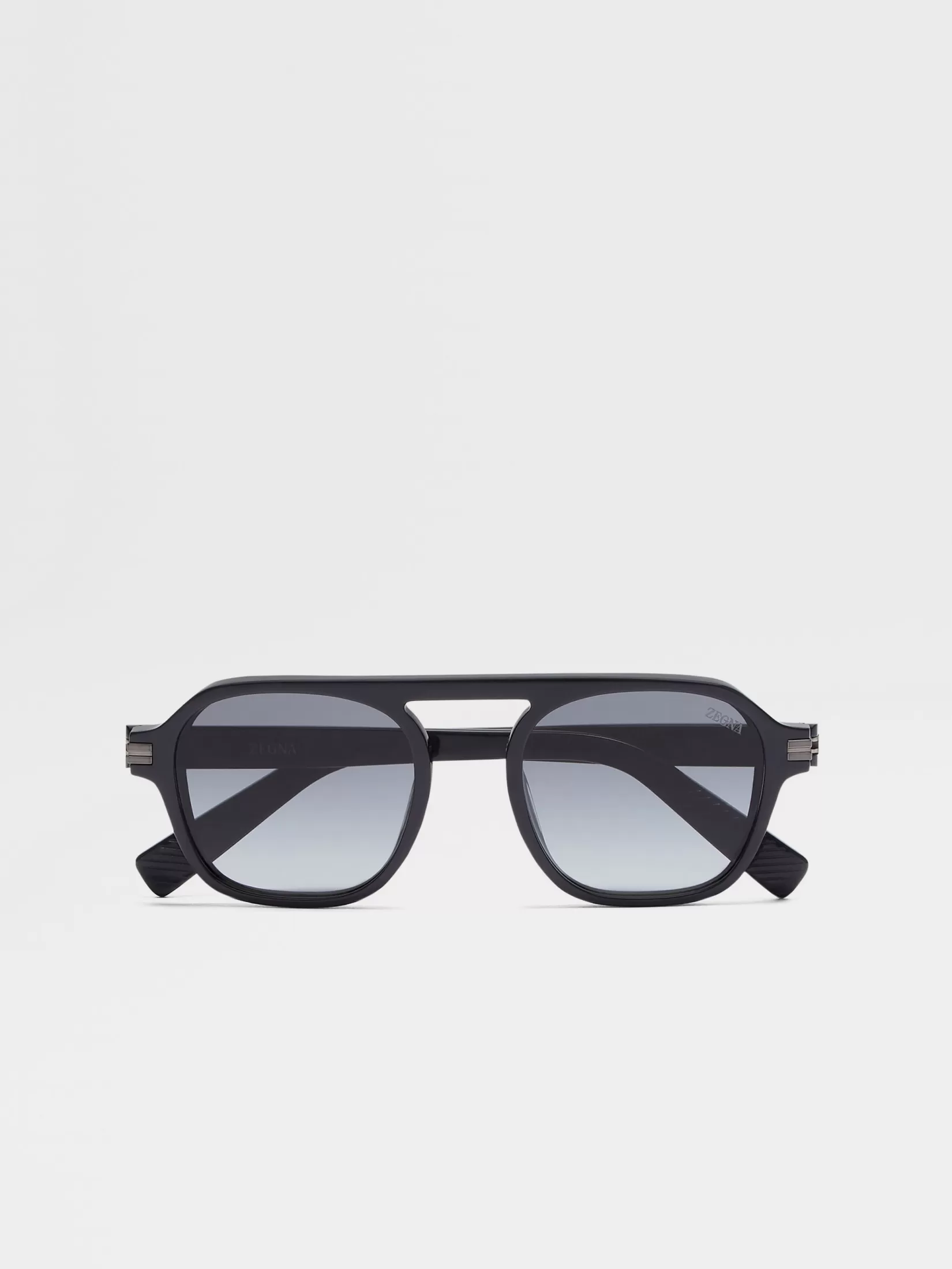 ZEGNA Resort Essentials | Sunglasses<Asphalt Grey Aurora II Acetate Sunglasses AsphaltGrey