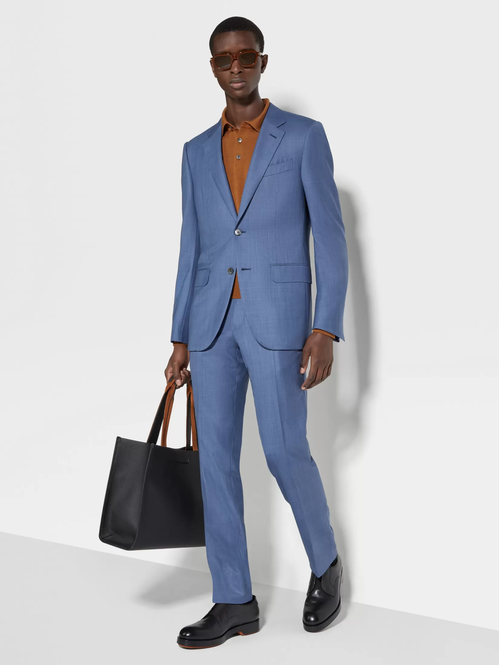 ZEGNA Suits<Avio Blue Centoventimila Wool Suit AvioBlue