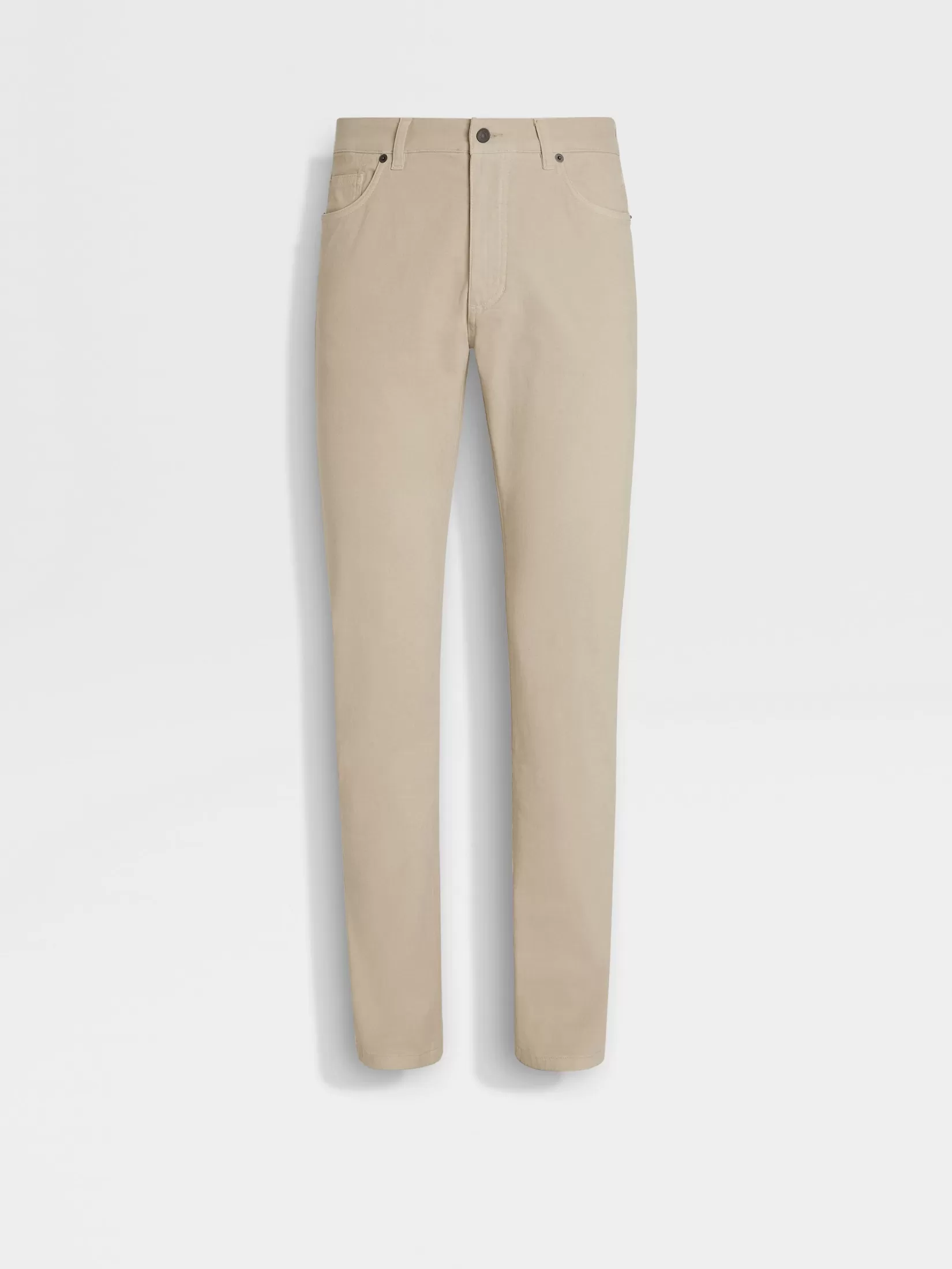 ZEGNA Jeans<Stretch Cotton Roccia Jeans Beige