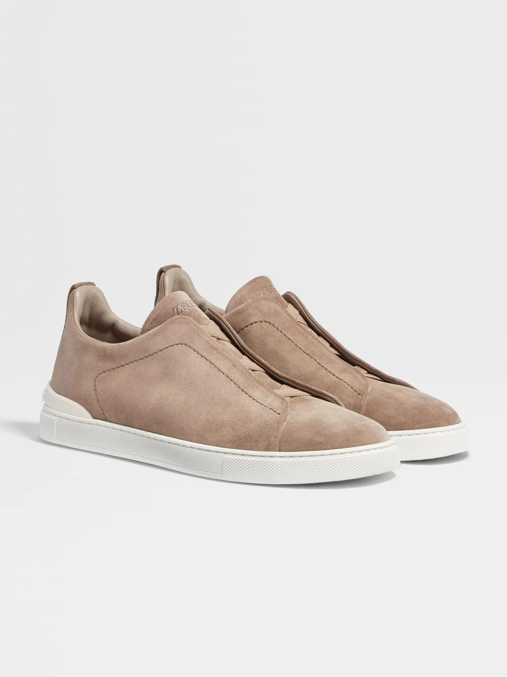 ZEGNA Sneakers<Suede Triple Stitch™ Sneakers Beige