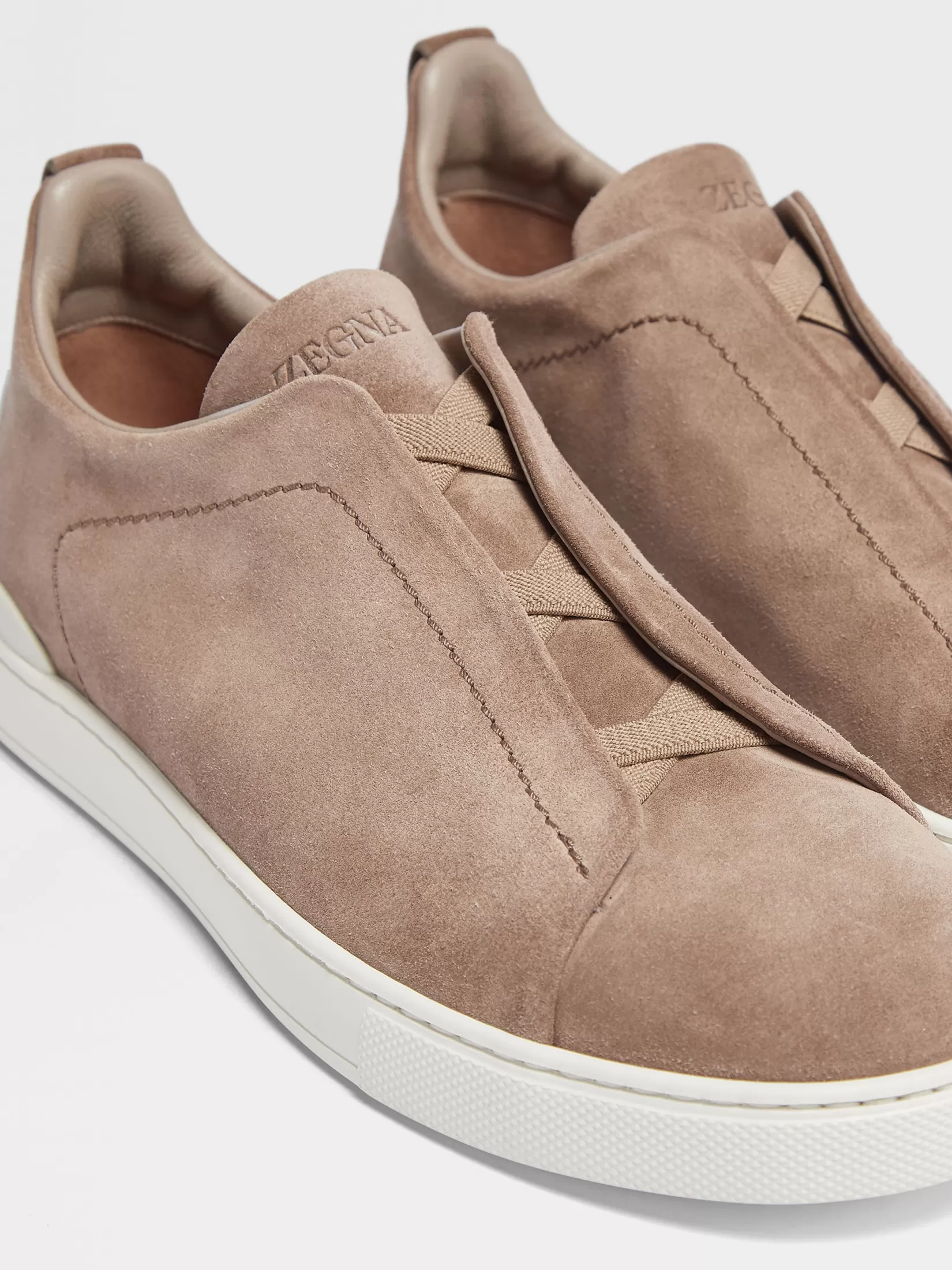 ZEGNA Sneakers<Suede Triple Stitch™ Sneakers Beige