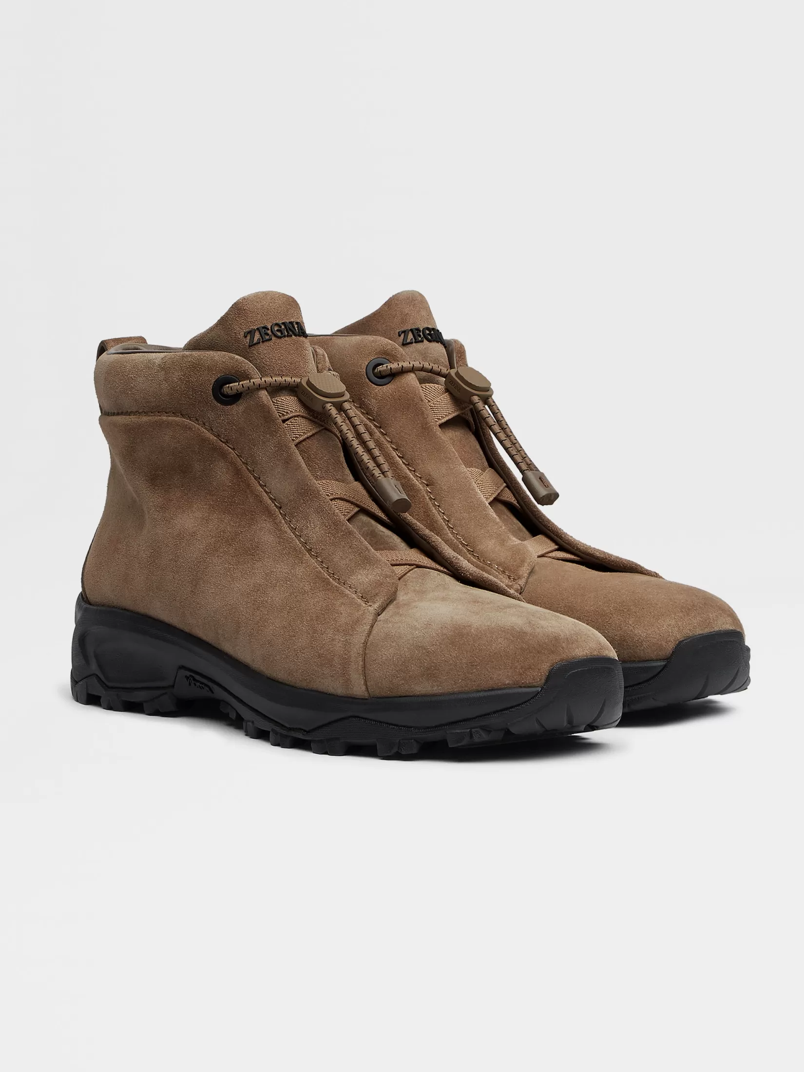 ZEGNA Boots | Sneakers<Suede Triple Stitch™ Vetta Sneakers Beige