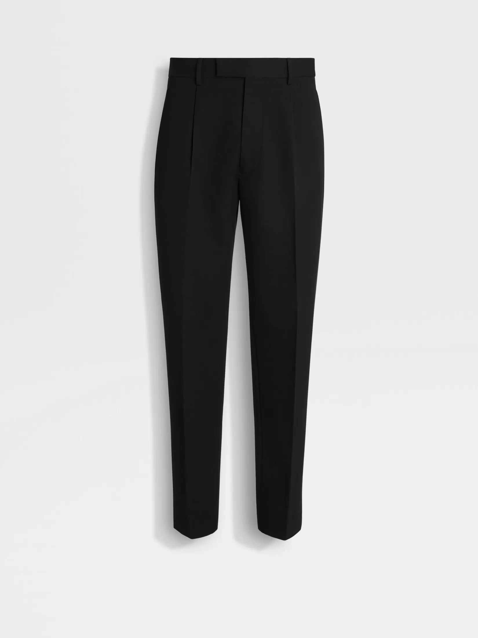 ZEGNA Travel In Style | Pants<Cotton and Wool Pants Black