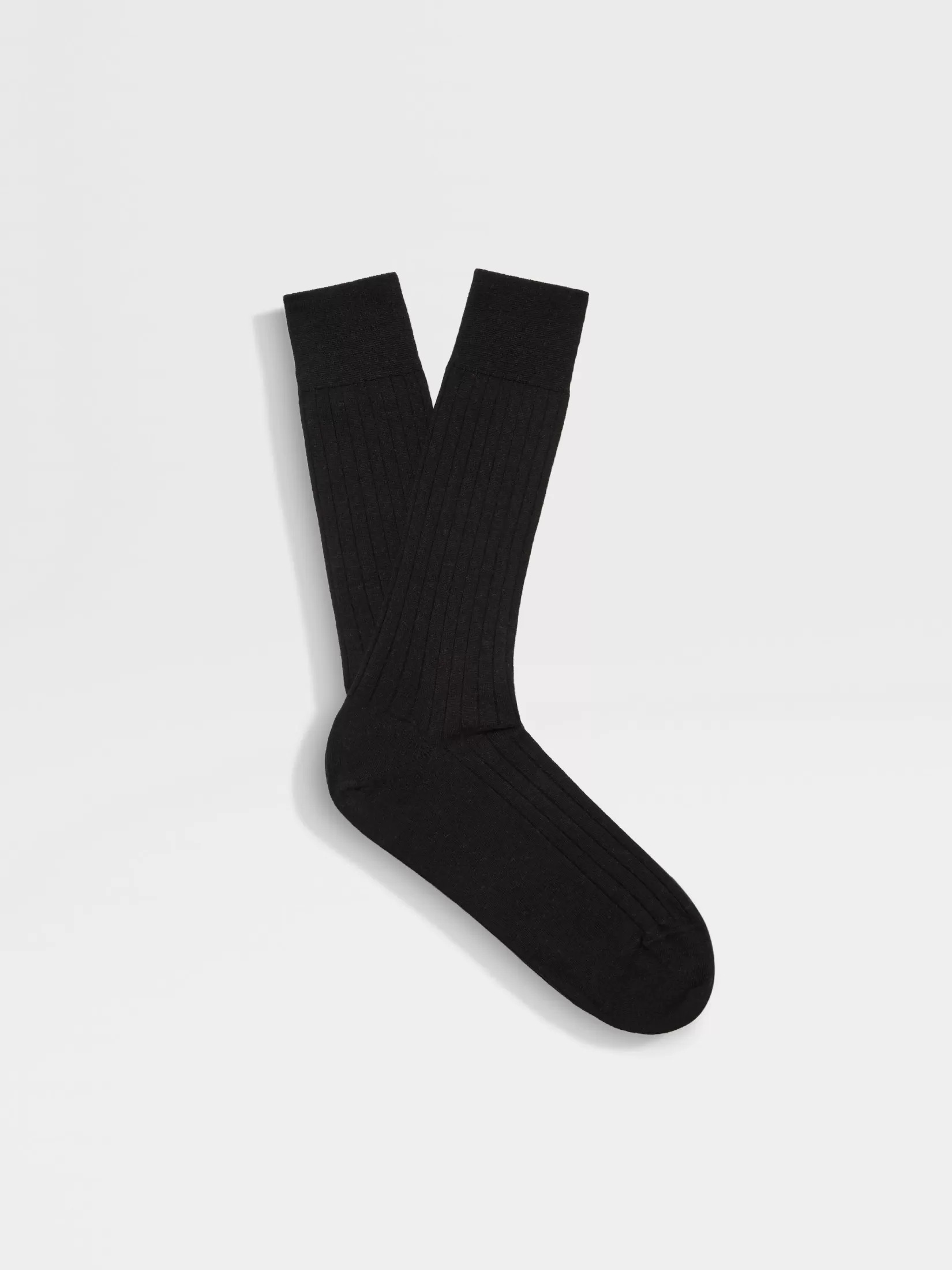 ZEGNA Small Gifts | Underwear And Socks<Cotton Cashmere and Silk Socks Black