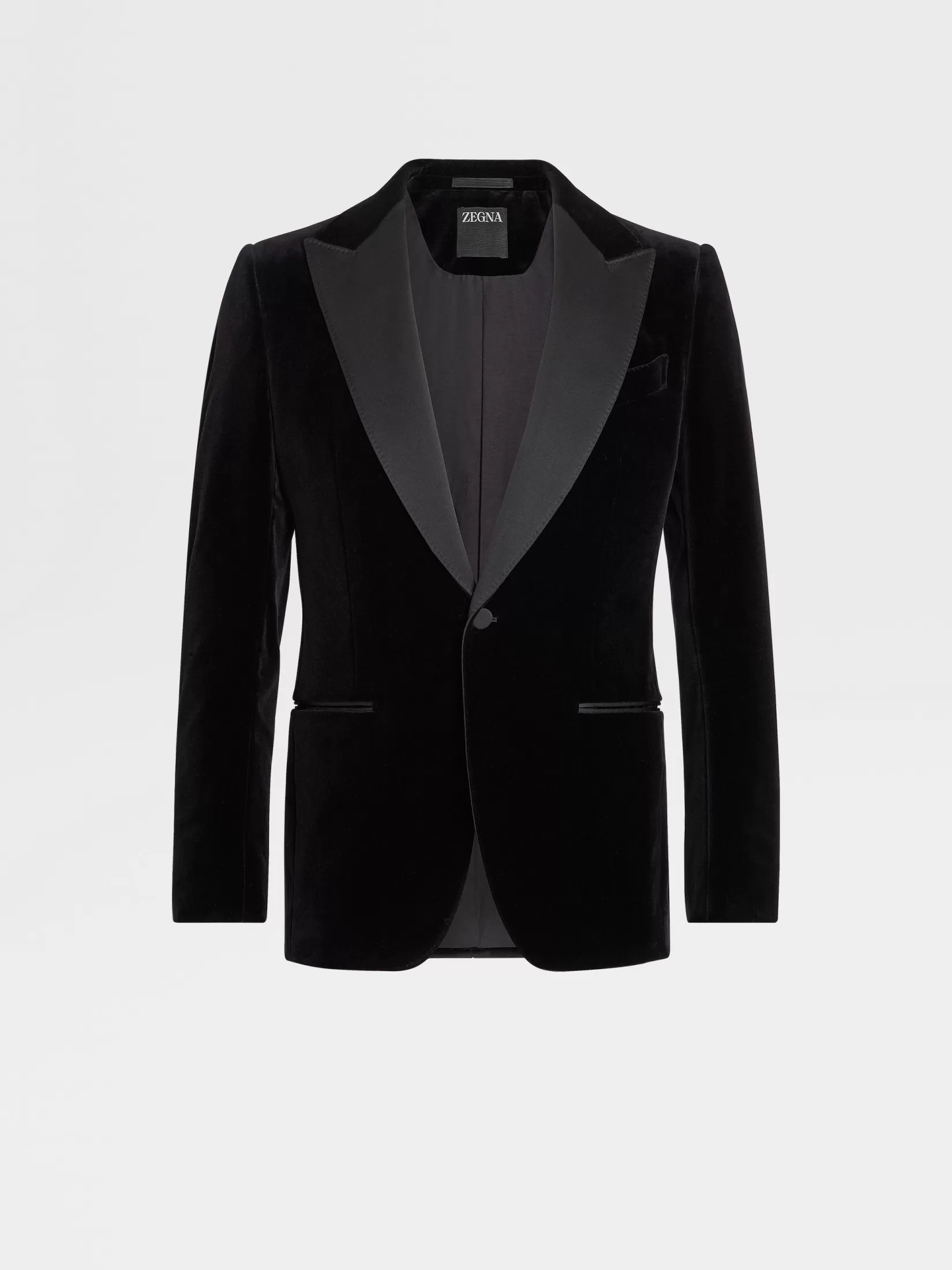 ZEGNA Blazers<Cotton Evening Jacket Black