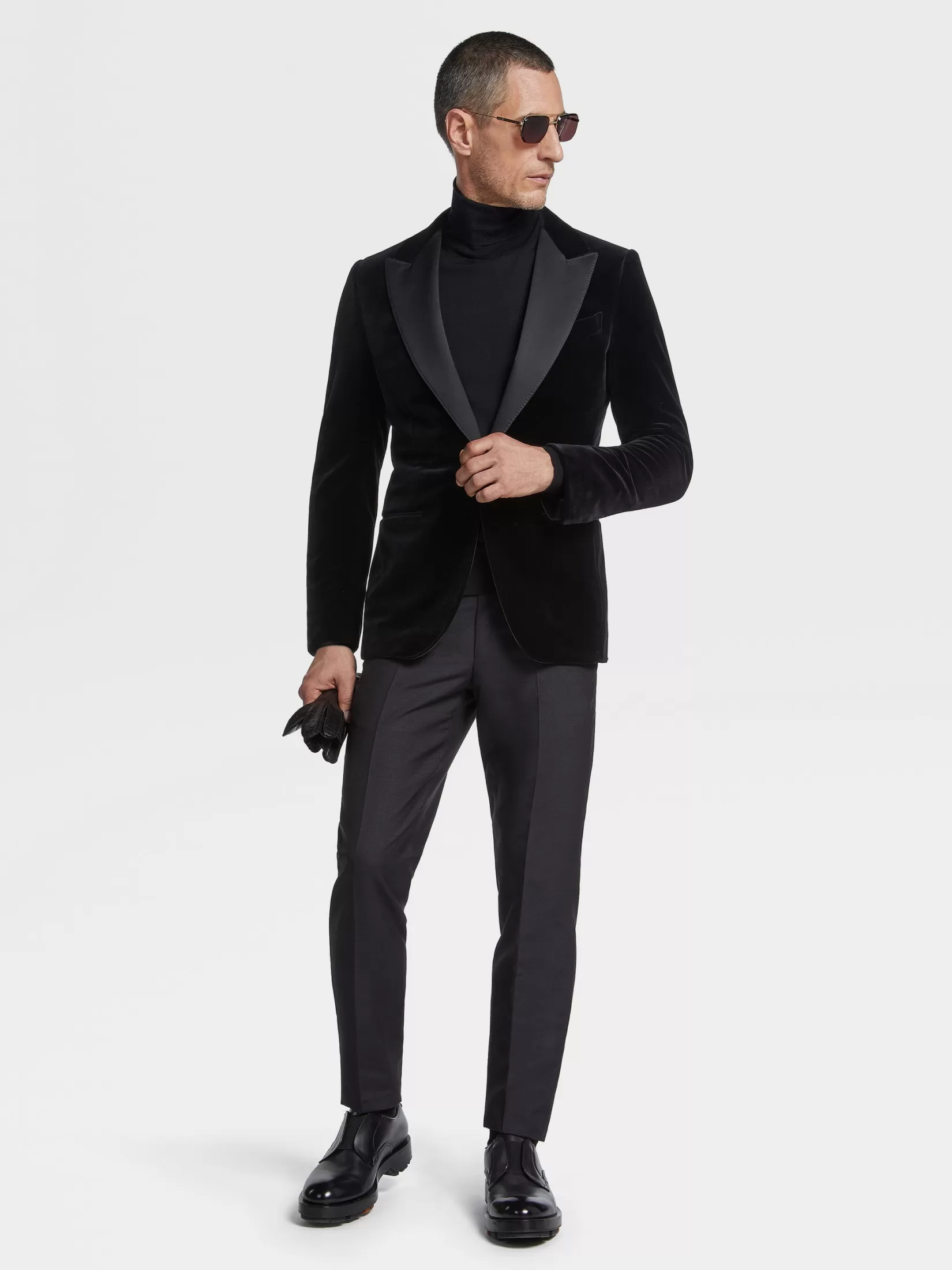 ZEGNA Blazers<Cotton Evening Jacket Black