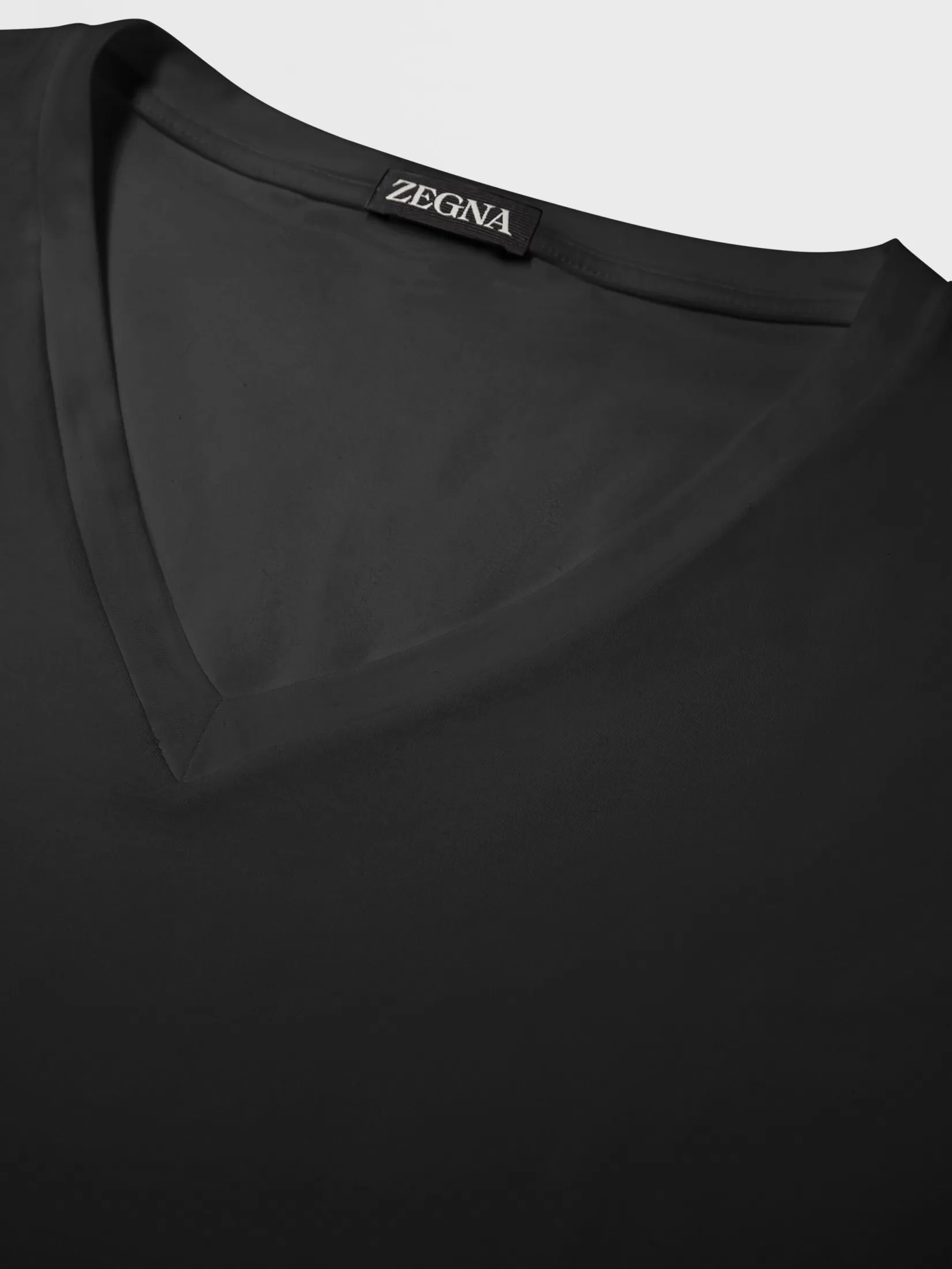 ZEGNA Underwear And Socks | Underwear And Socks<Cotton V-Neck T-Shirt Black