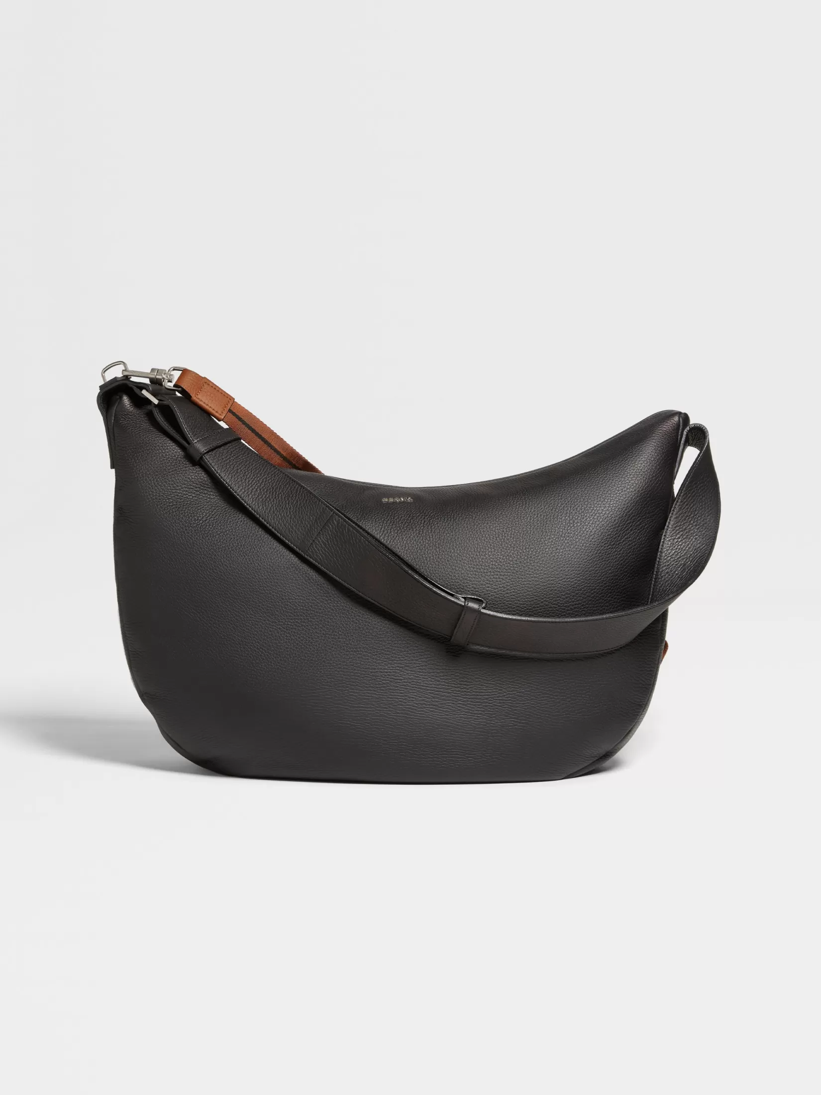 ZEGNA Bags And Wallets<Deerskin Hobo Panorama Bag Black