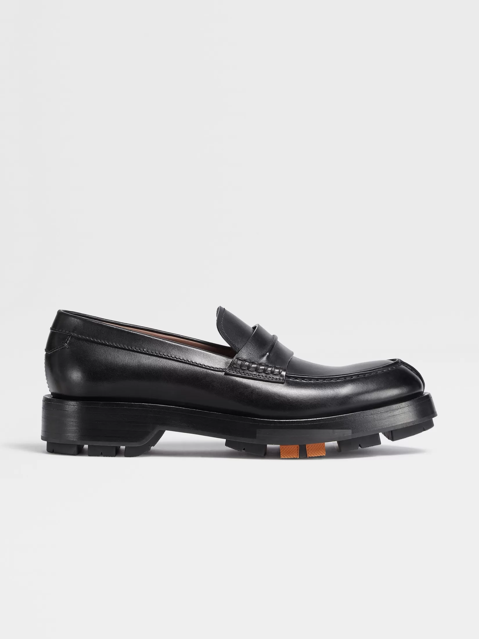 ZEGNA Loafers<Hand-Buffed Leather Udine Loafers Black