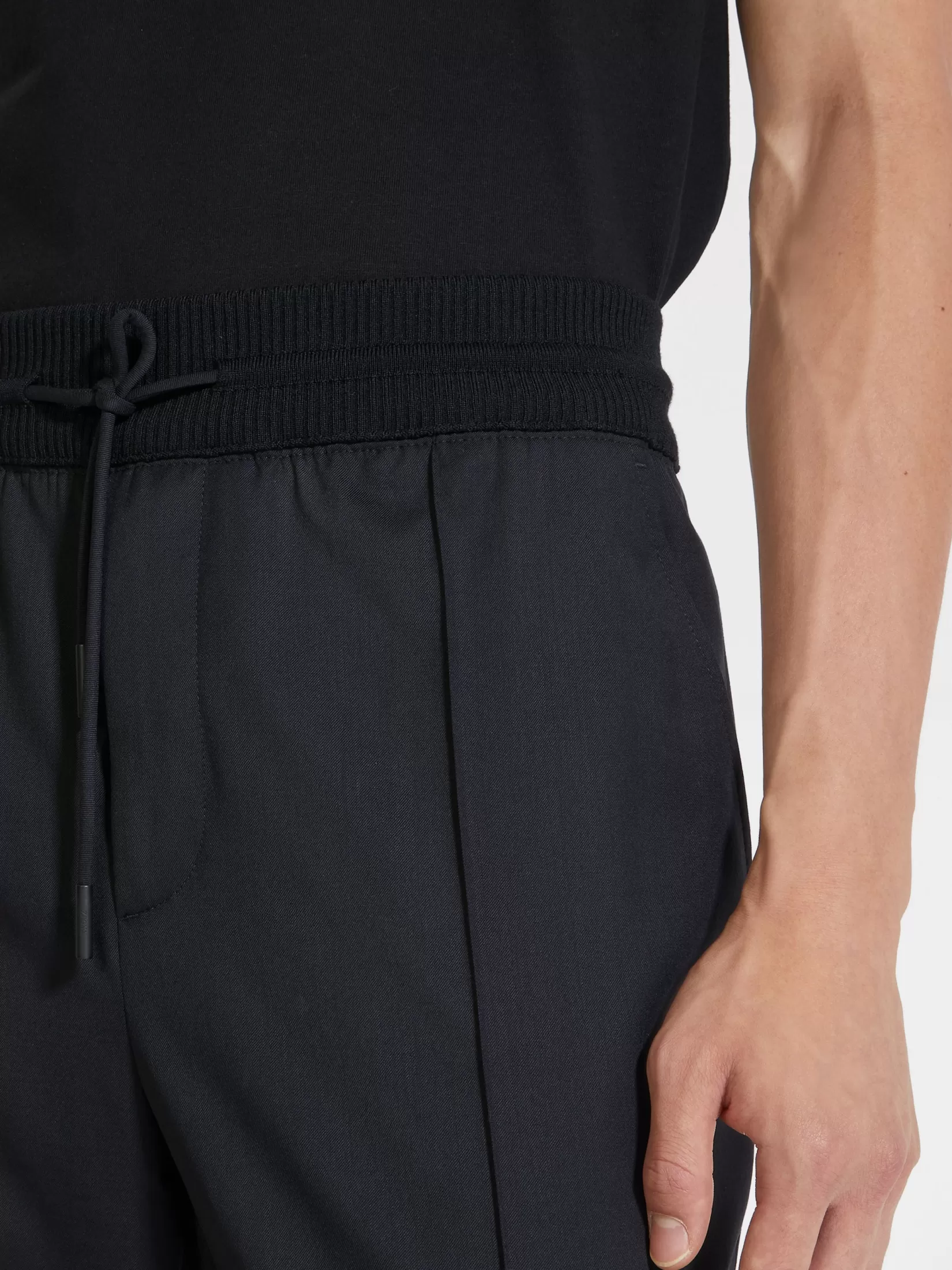 ZEGNA Joggers And Sweatshirts<High Performance™ Wool Joggers Black