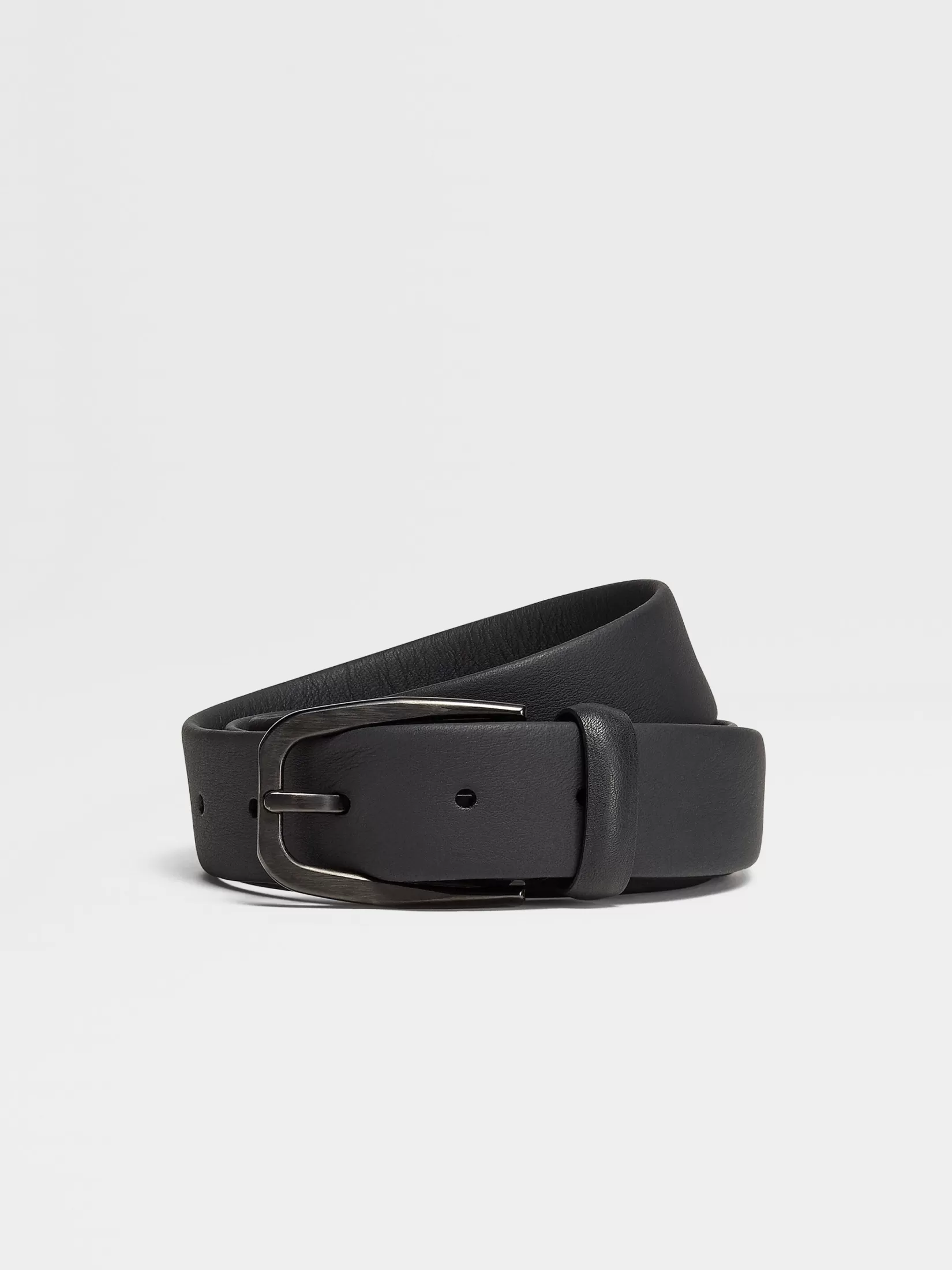 ZEGNA Belts<Leather Belt Black