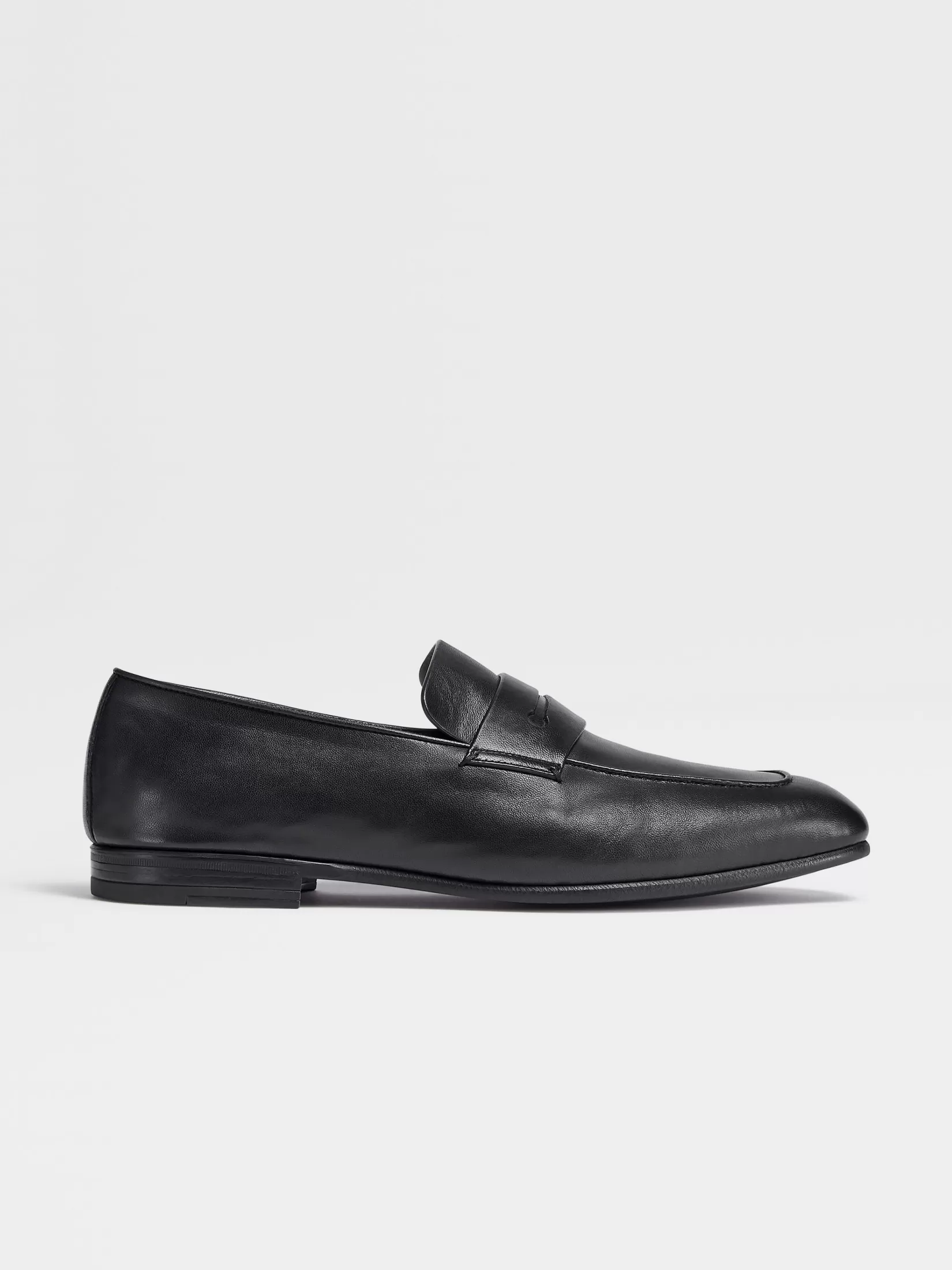 ZEGNA Loafers<Leather L'Asola Loafers Black