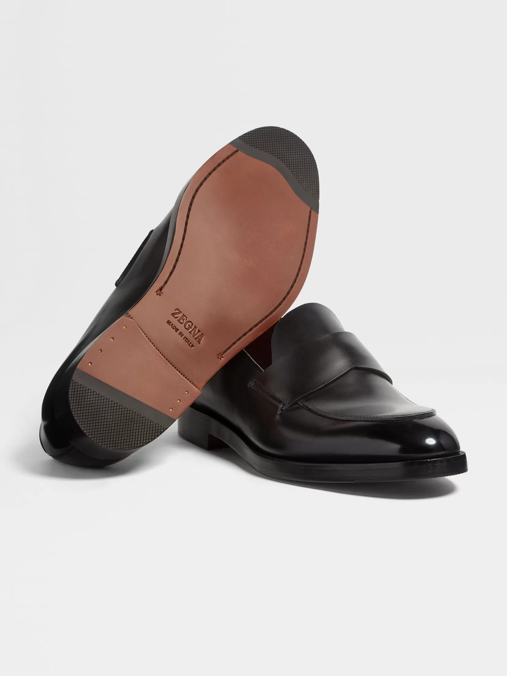 ZEGNA Loafers<Leather Torino Loafers Black