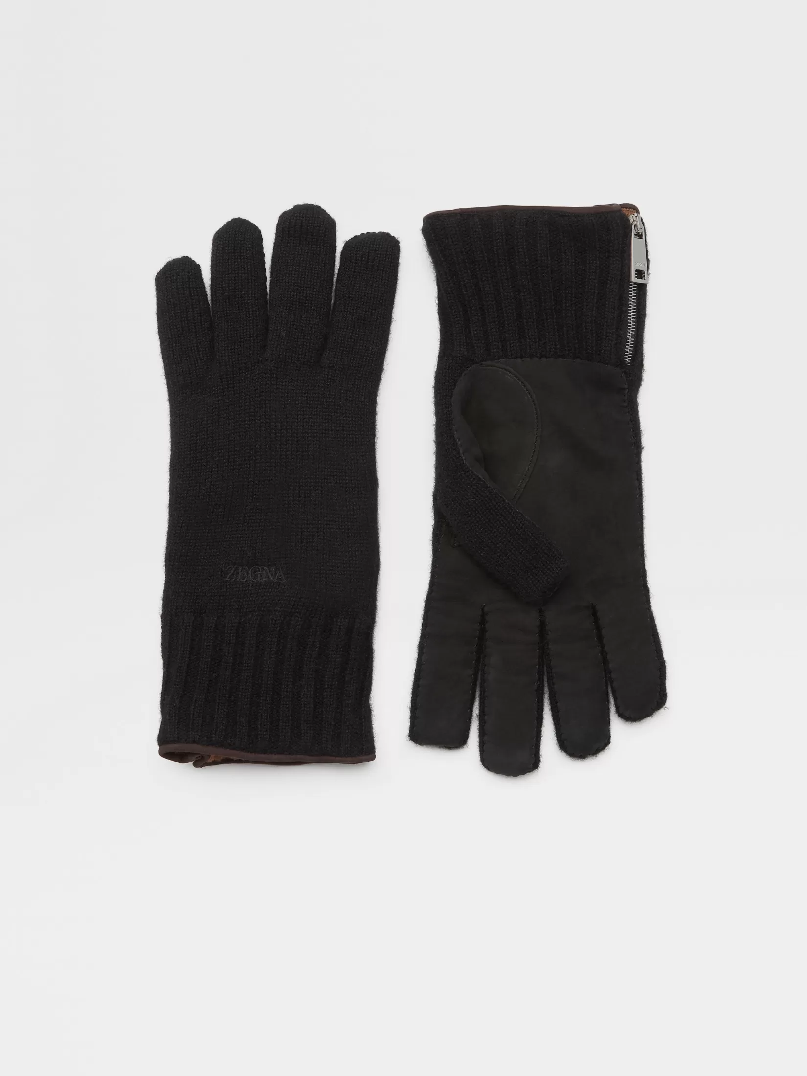 ZEGNA Travel In Style | Soft Accessories<Oasi Cashmere Gloves Black