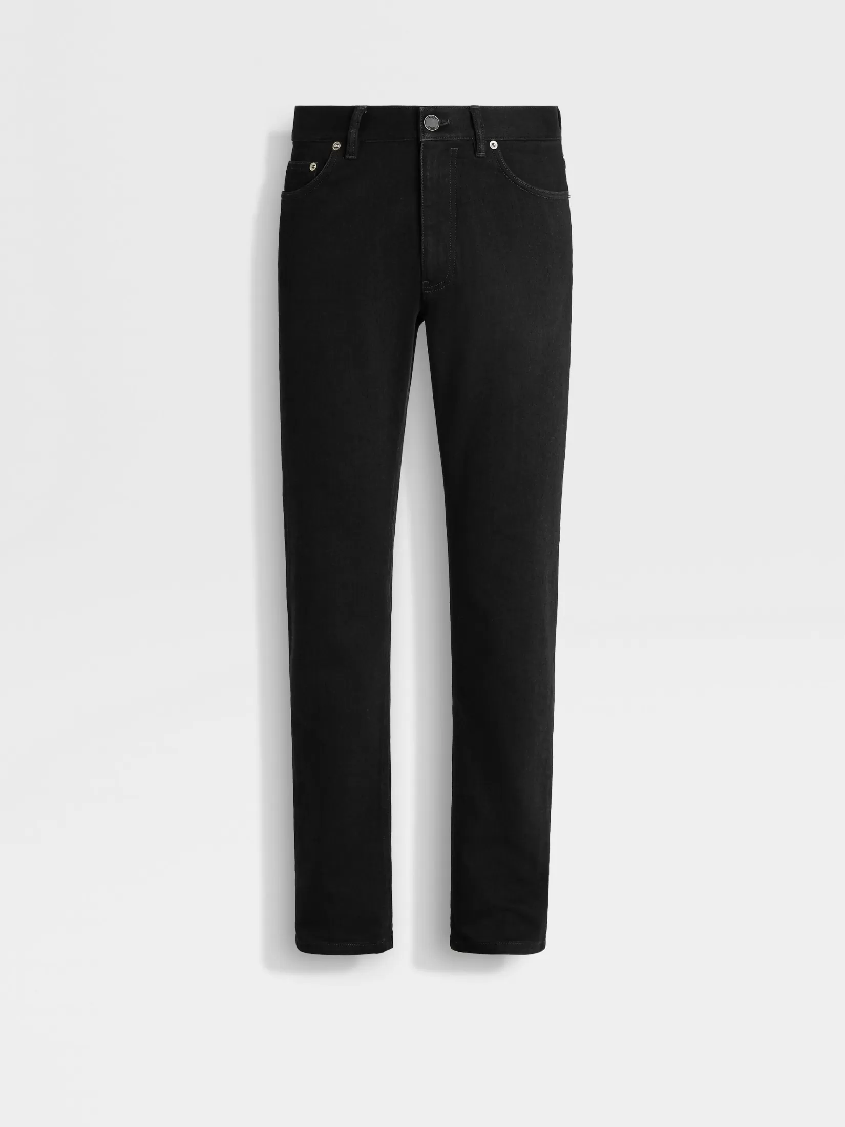 ZEGNA Jeans<Rinse-washed Stretch Cotton Roccia Jeans Black