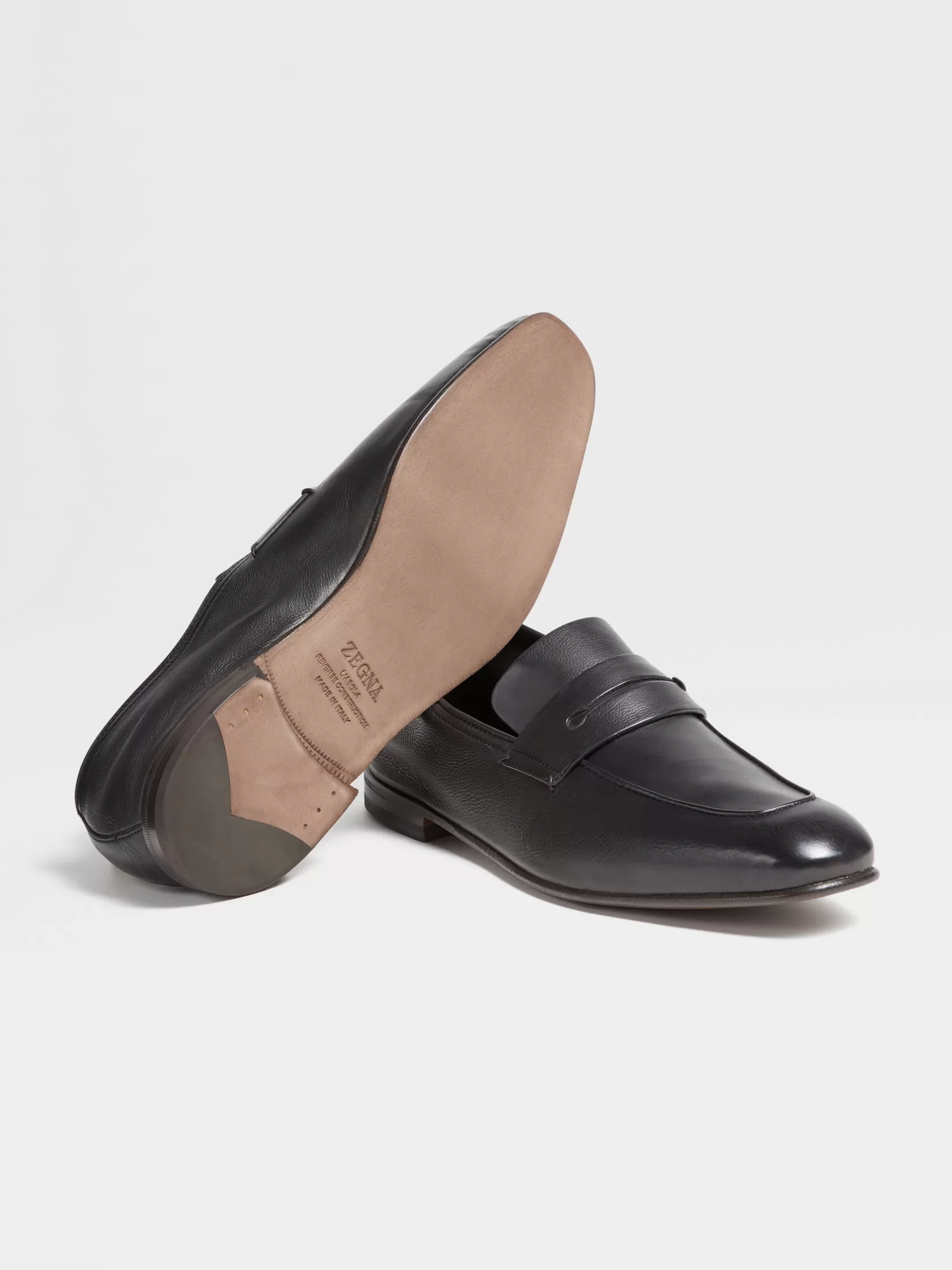 ZEGNA Loafers<SECONDSKIN L'Asola Loafers Black