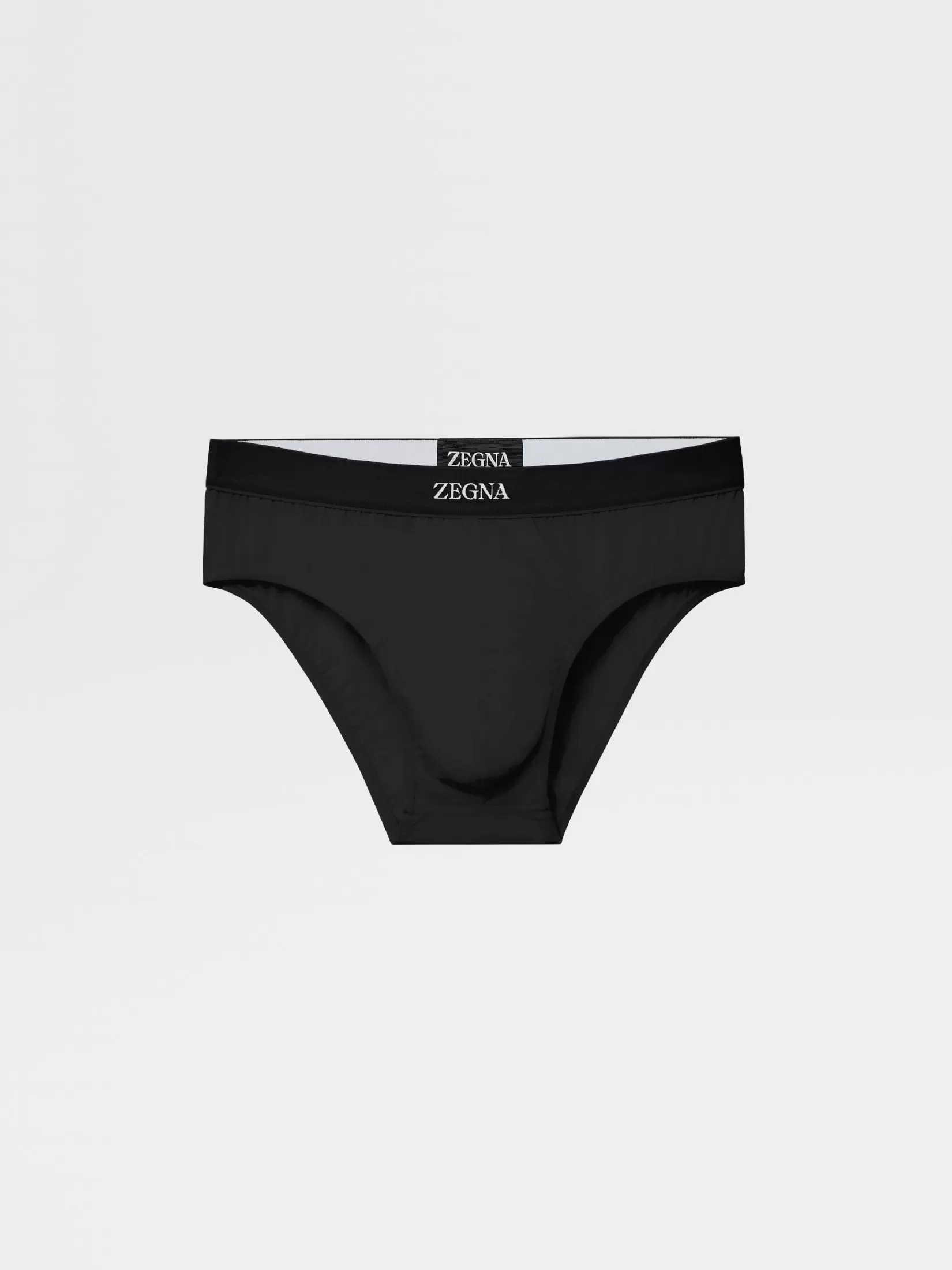 ZEGNA Underwear And Socks | Underwear And Socks<Stretch Cotton Midi Brief Black