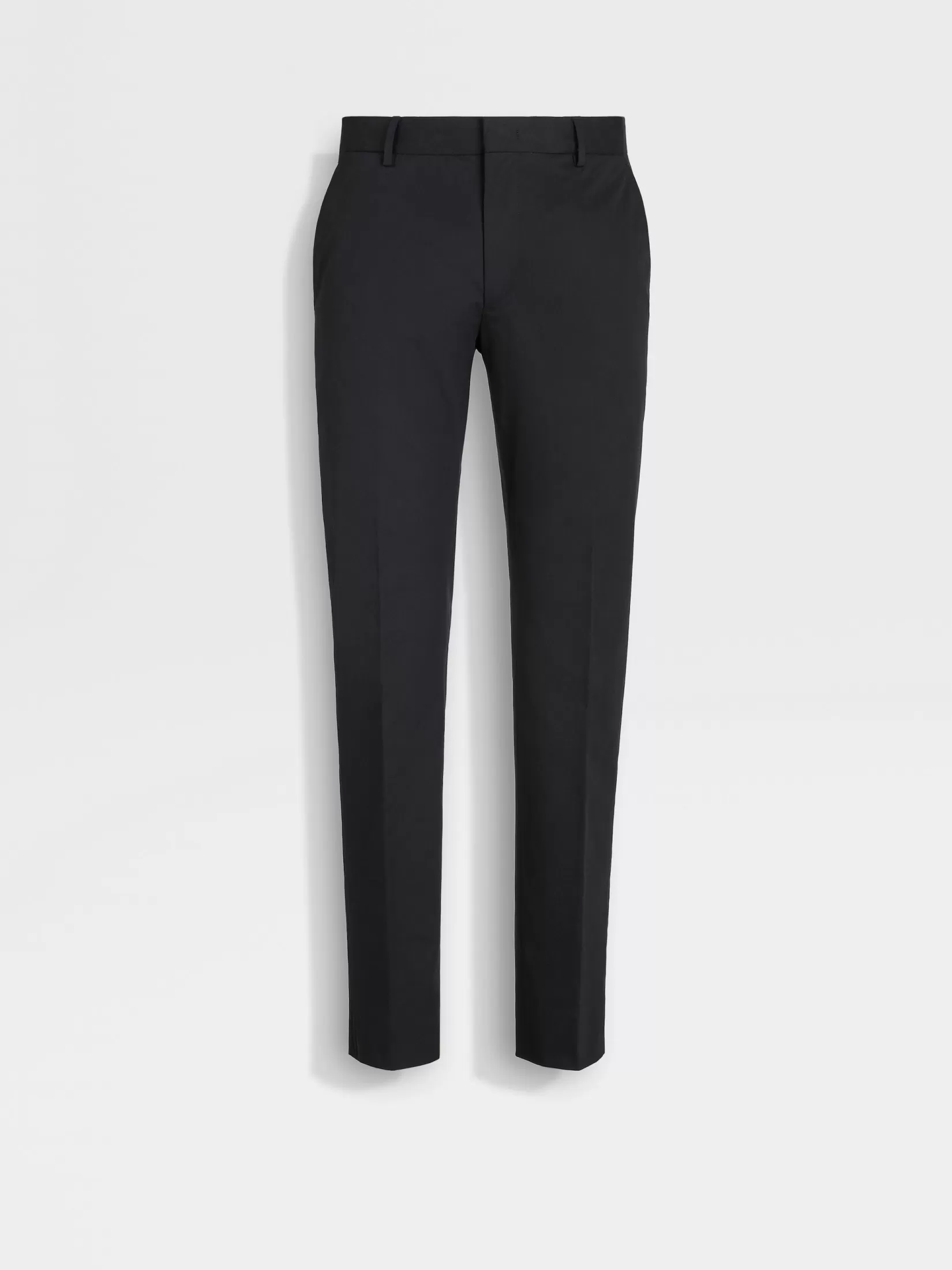 ZEGNA Pants<Stretch Cotton Pants Black