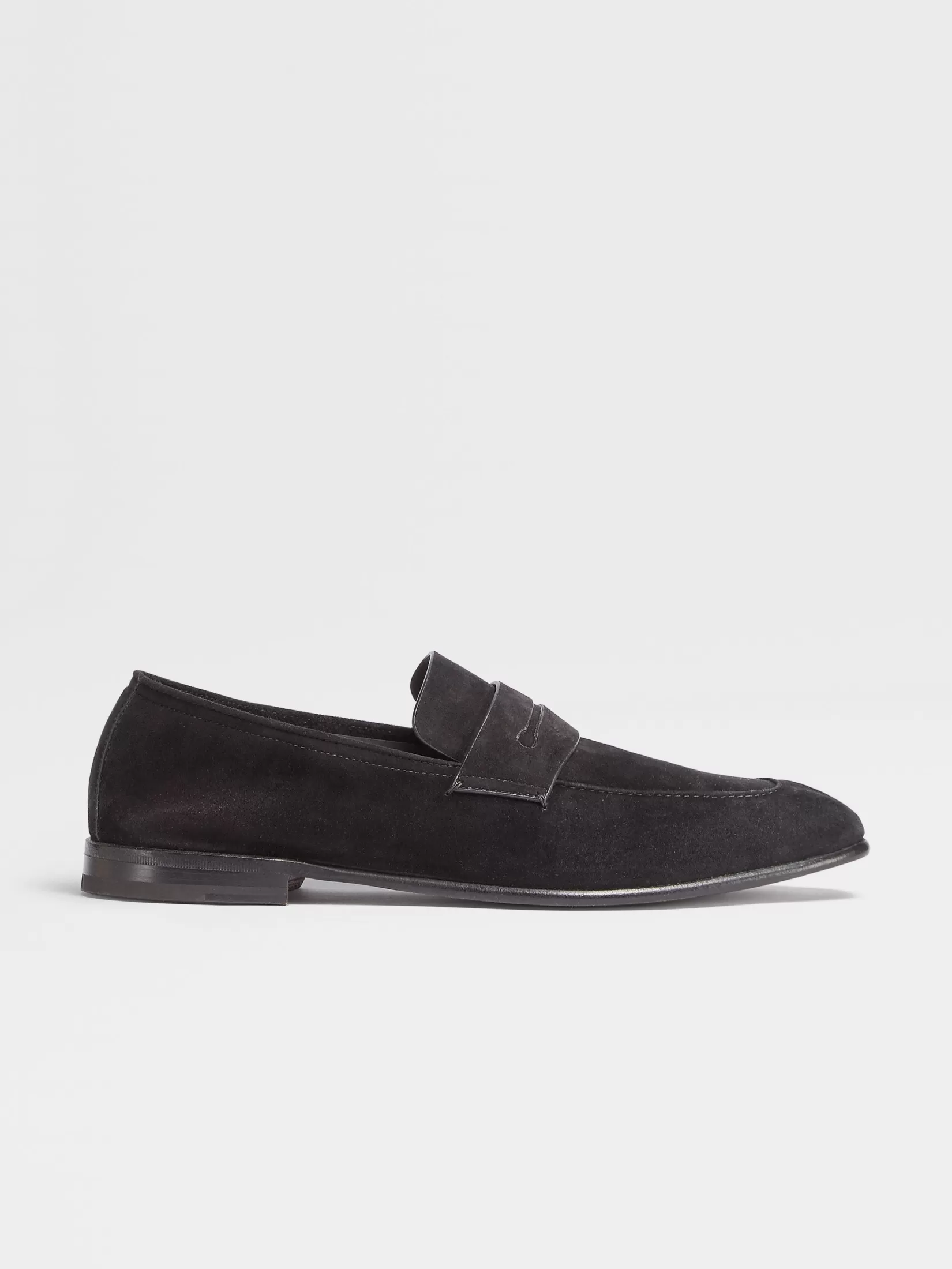 ZEGNA Loafers<Suede L'Asola Loafers Black