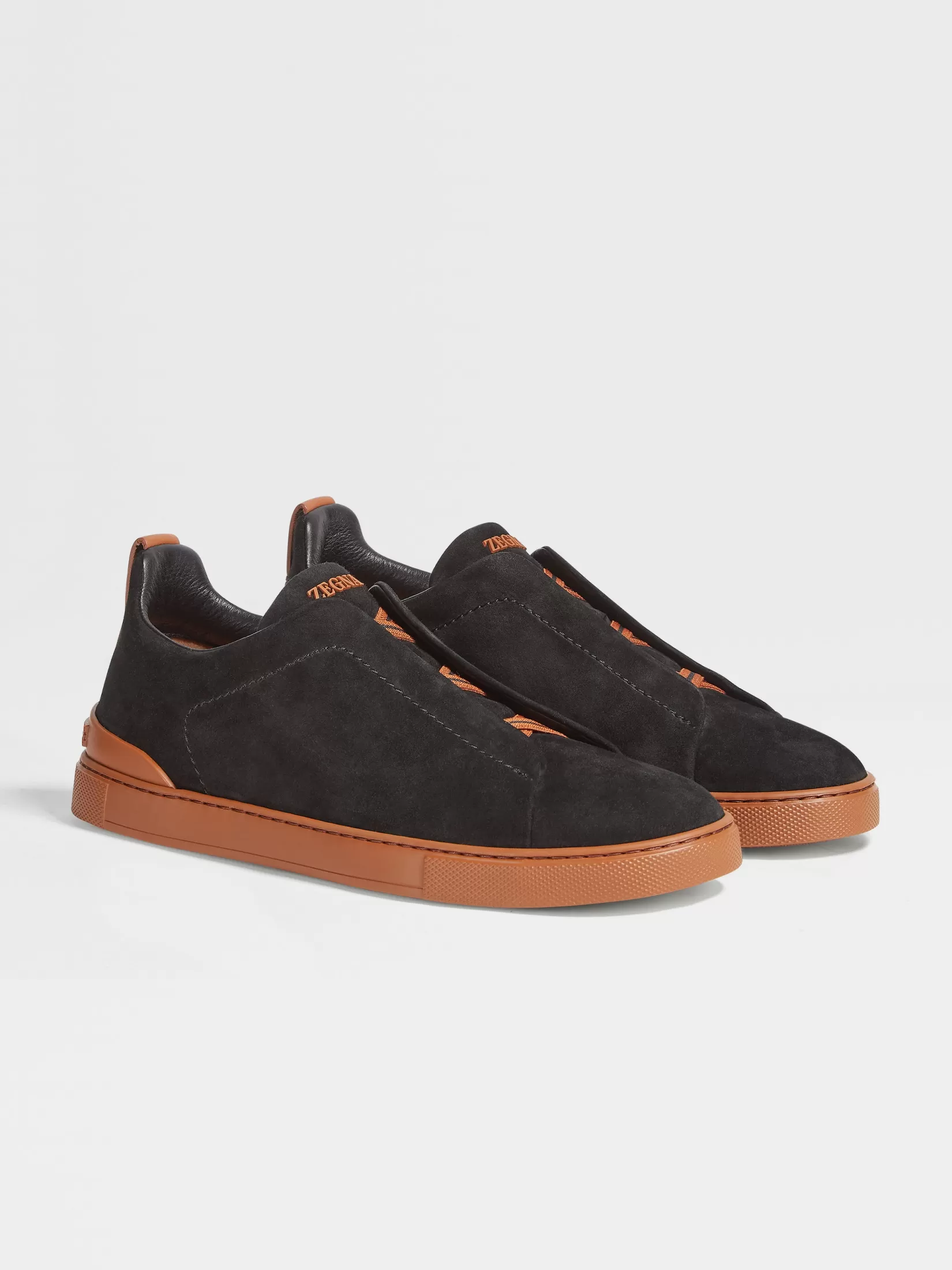 ZEGNA Sneakers<Suede Triple Stitch™ Sneakers Black