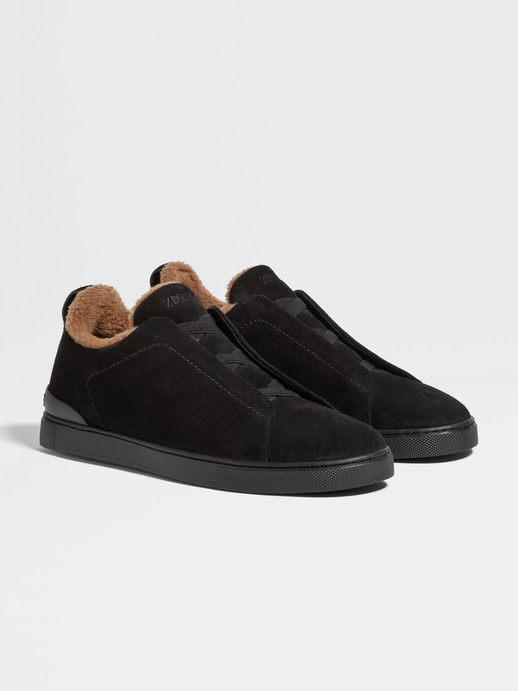 ZEGNA Sneakers<Suede Triple Stitch™ Sneakers Black