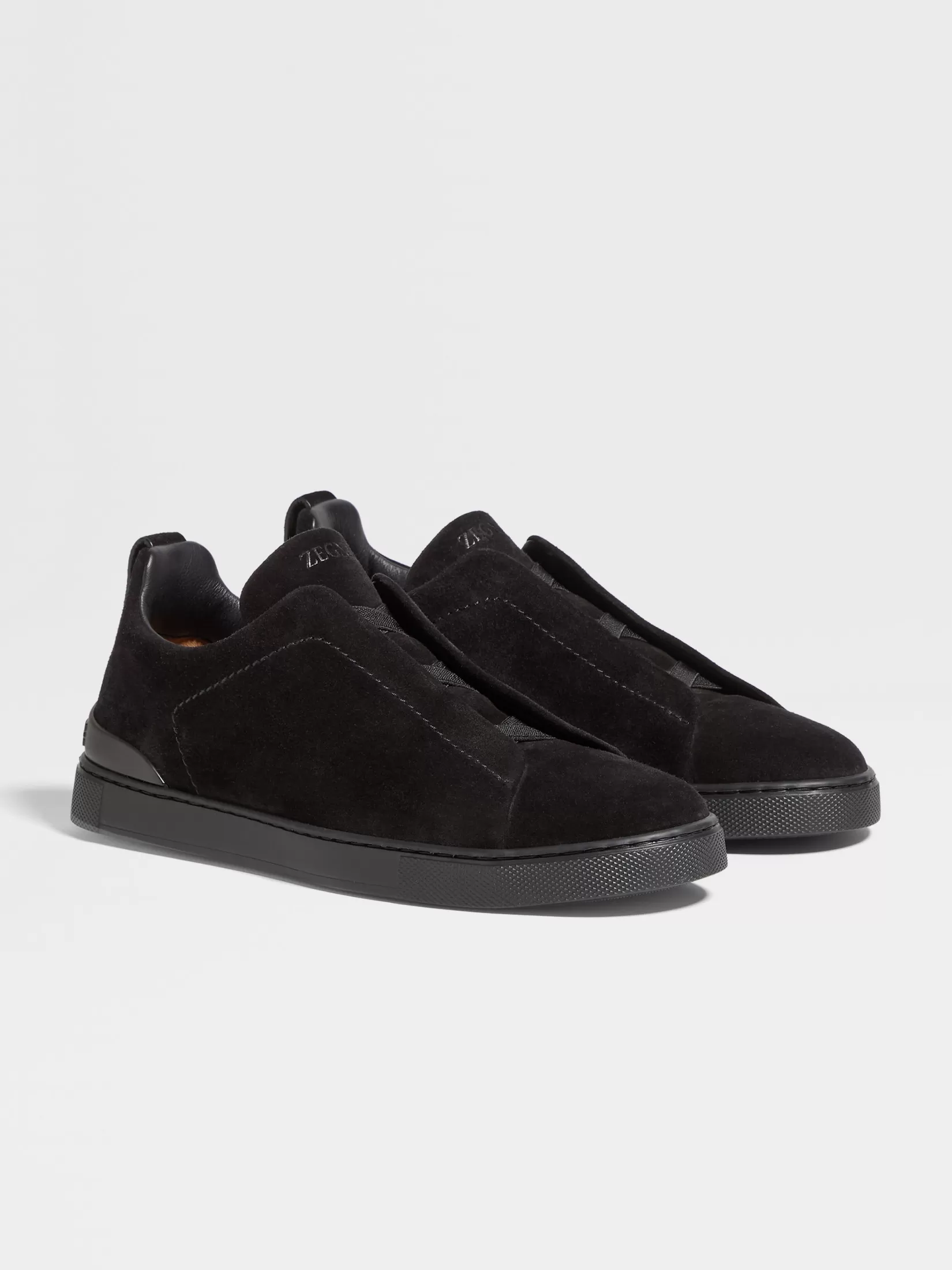 ZEGNA Sneakers<Suede Triple Stitch™ Sneakers Black