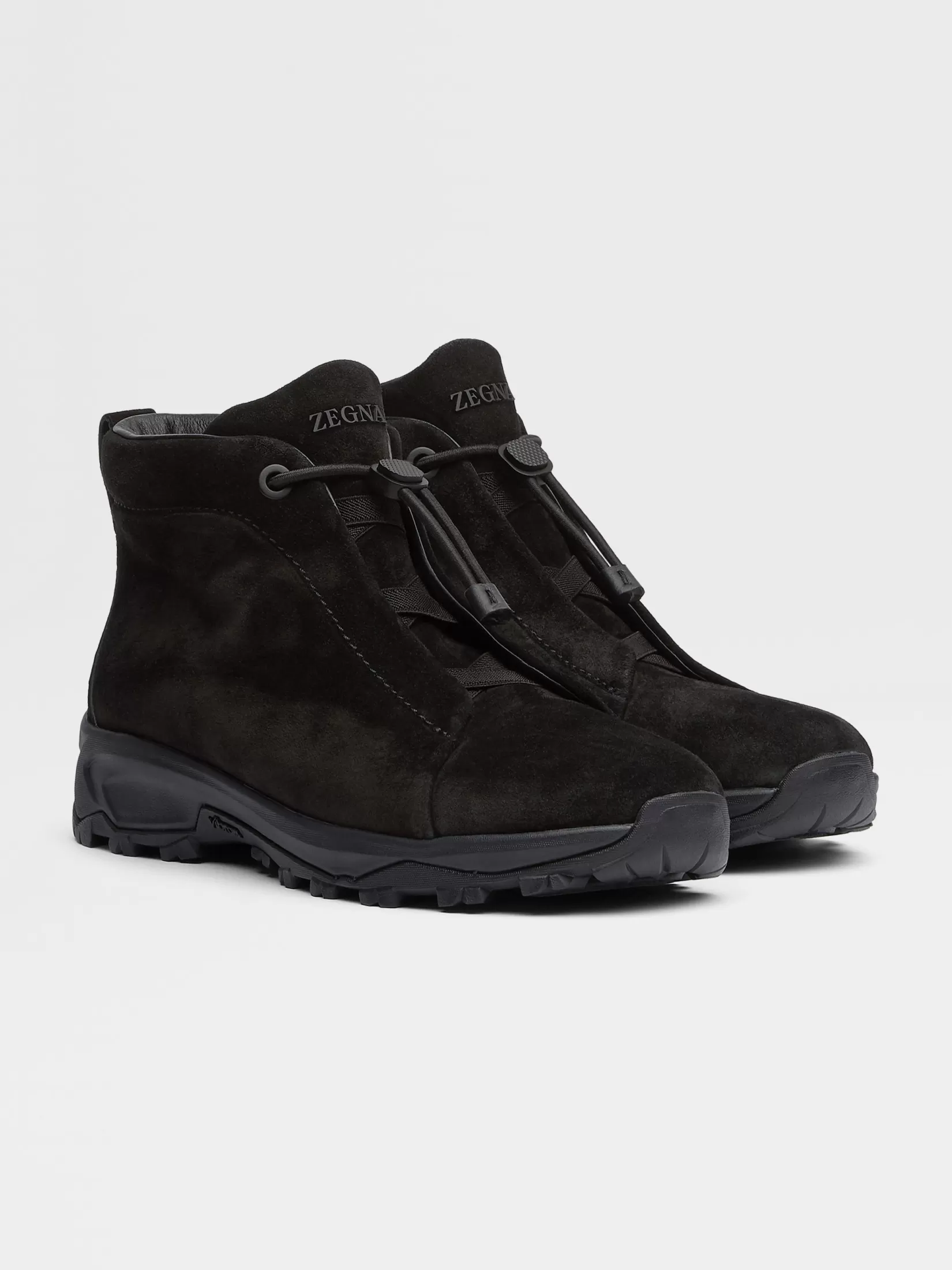 ZEGNA Boots | Sneakers<Suede Triple Stitch™ Vetta Sneakers Black