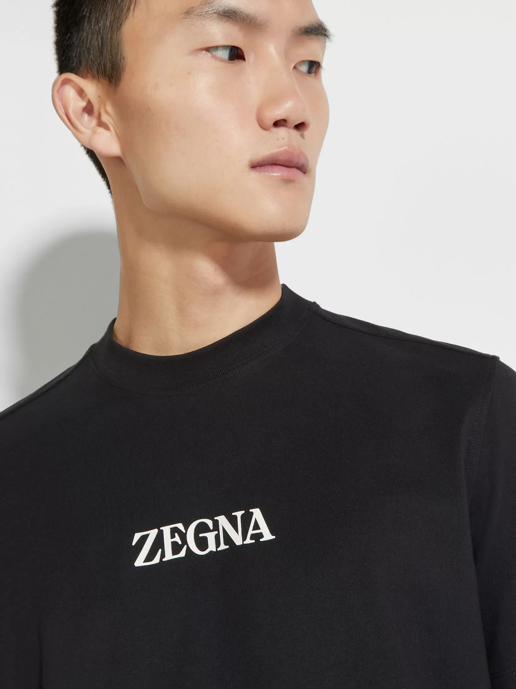 ZEGNA T-Shirts<#UseTheExisting™ Cotton T-shirt Black