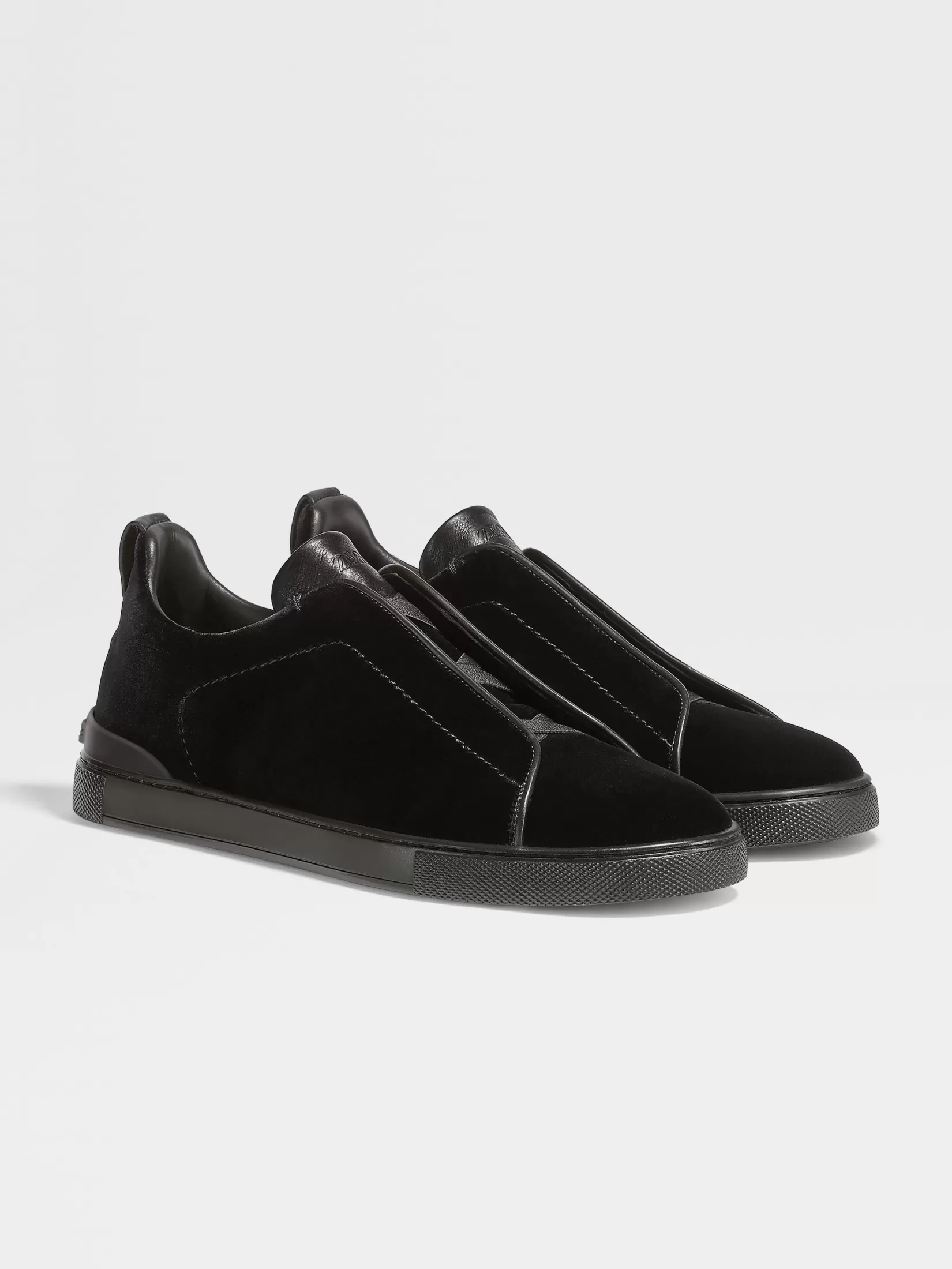 ZEGNA Sneakers<Velvet Triple Stitch™ Sneakers Black