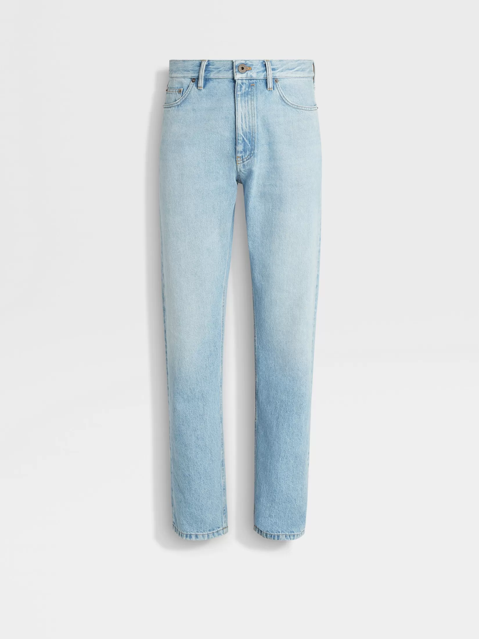 ZEGNA Jeans<Bleached Cotton Roccia Jeans Blue