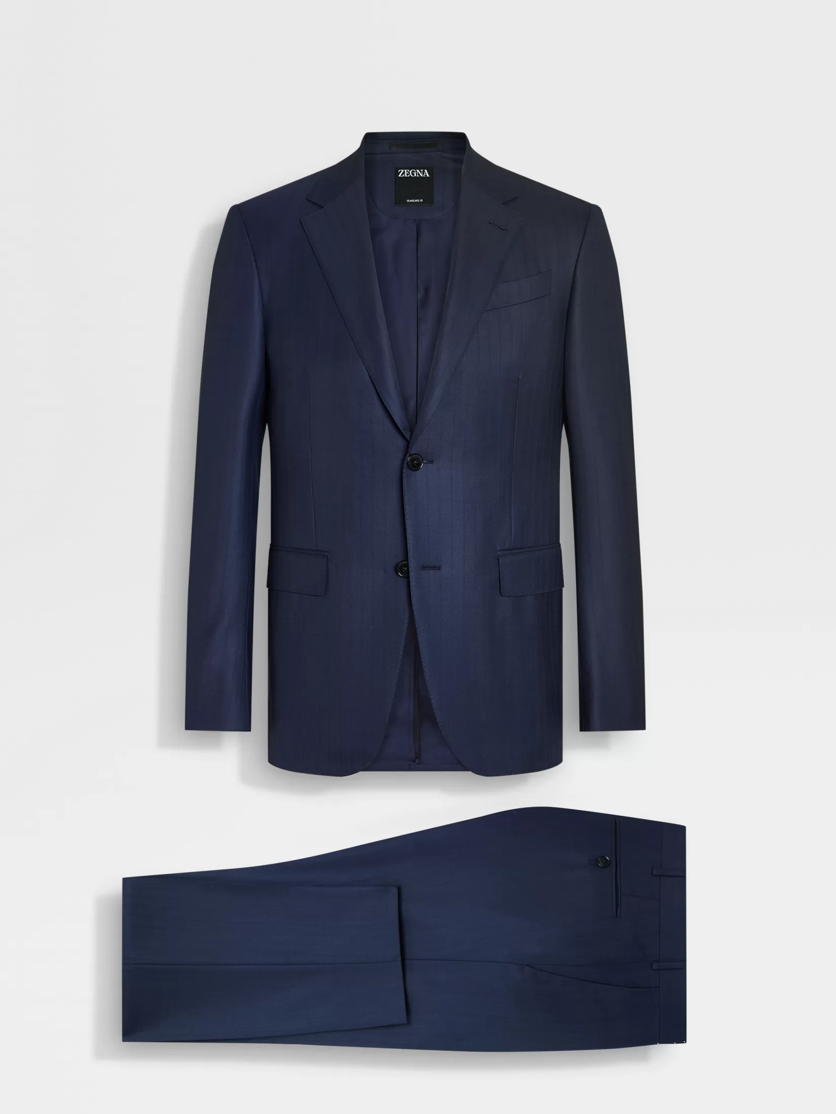 ZEGNA Suits<15milmil15 Wool Suit Blue