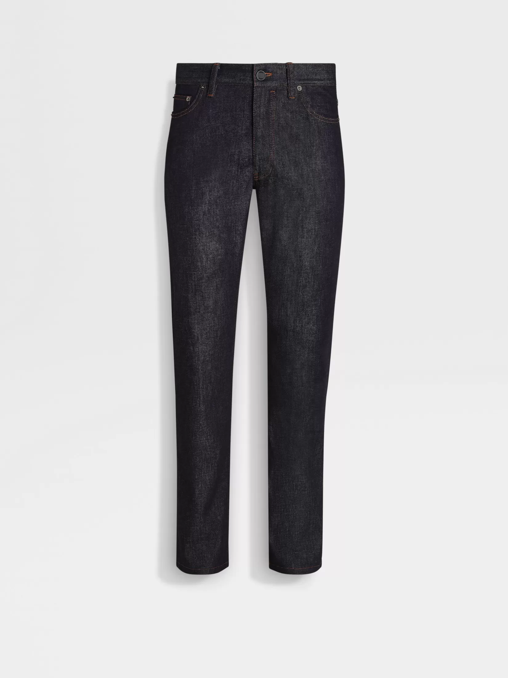 ZEGNA Jeans<Stretch Cotton and Cashmere Roccia Jeans Blue