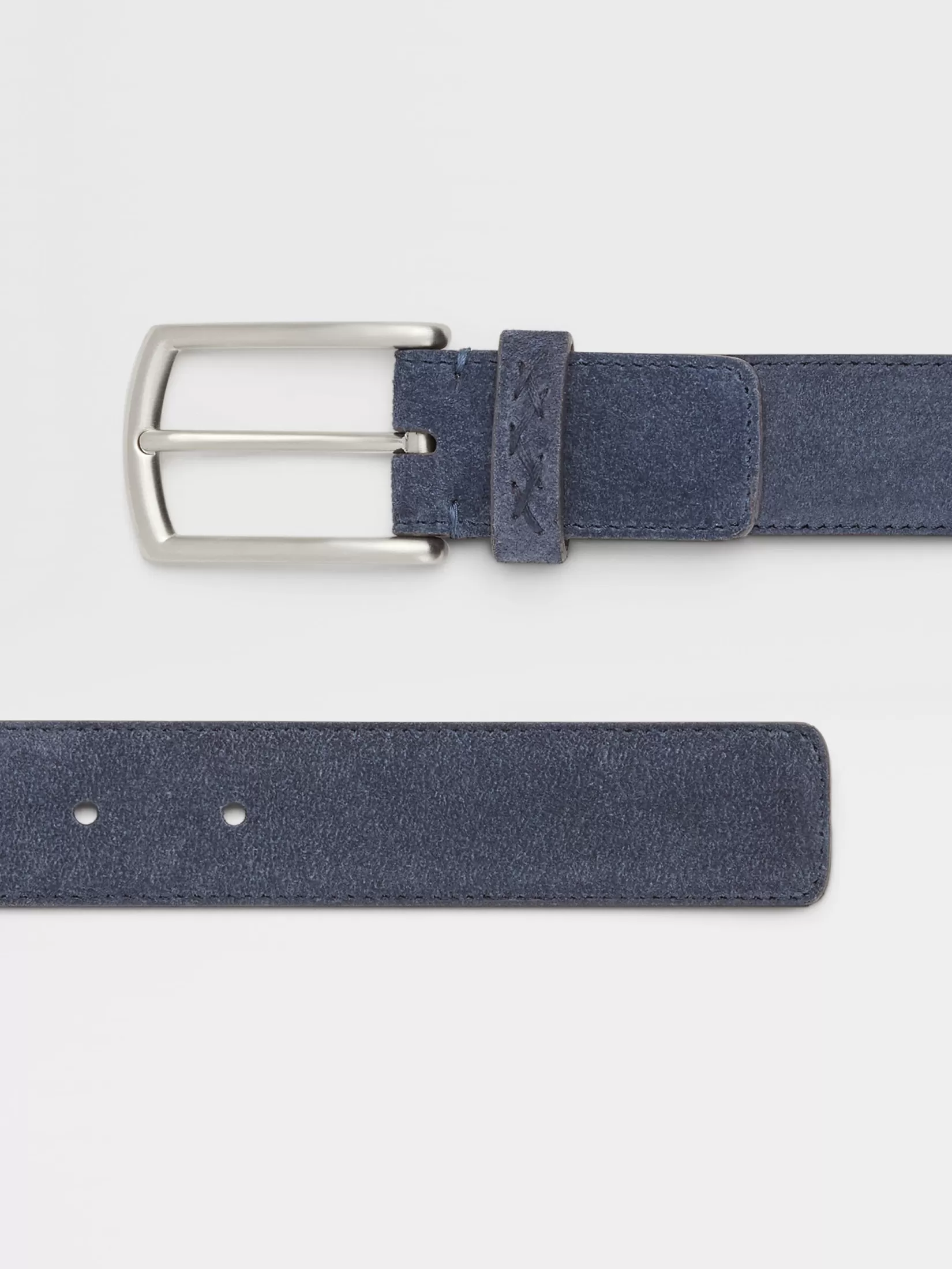 ZEGNA Belts<Suede Belt Blue