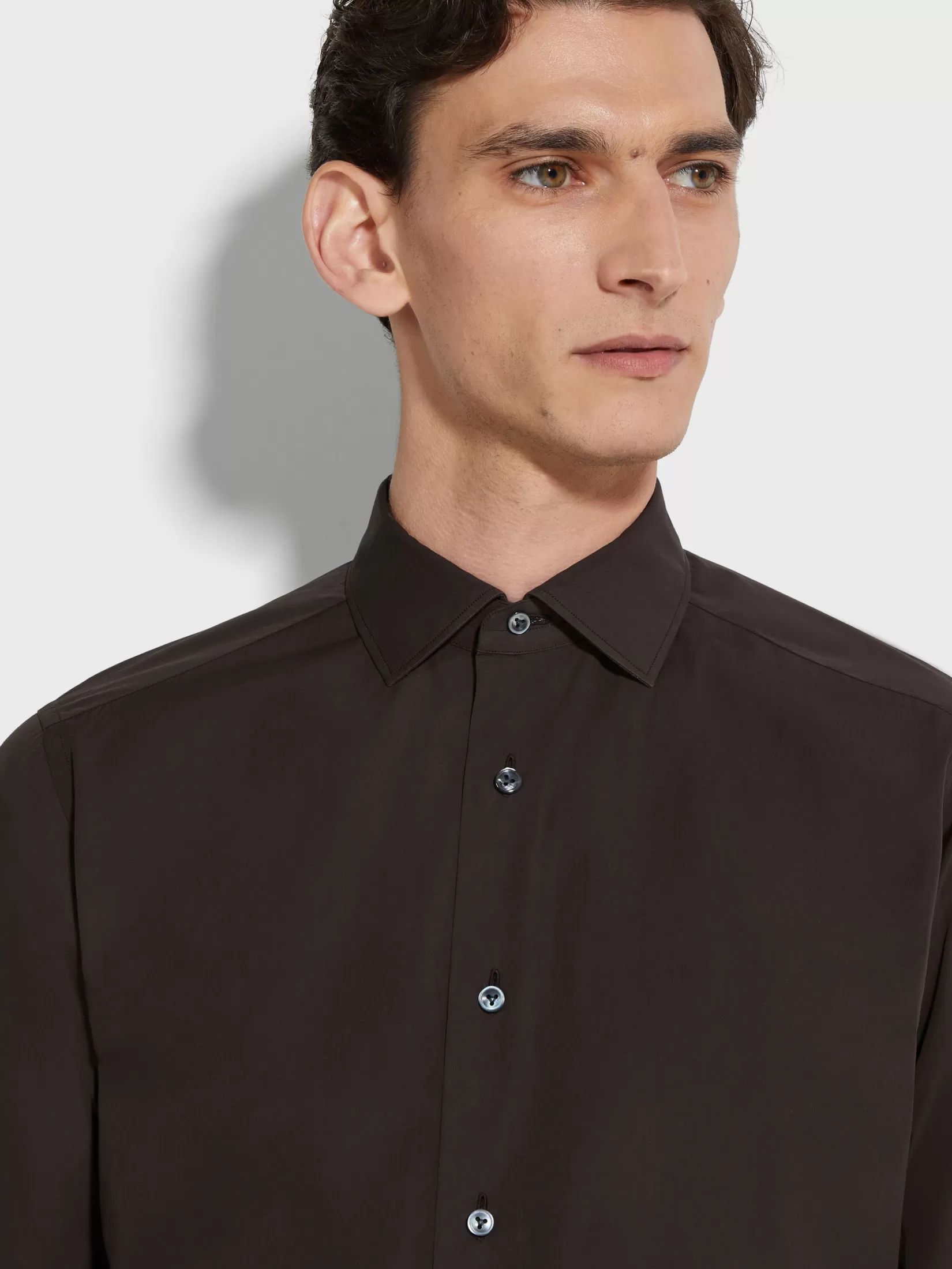 ZEGNA Shirts<Centoventimila Cotton Shirt Brown