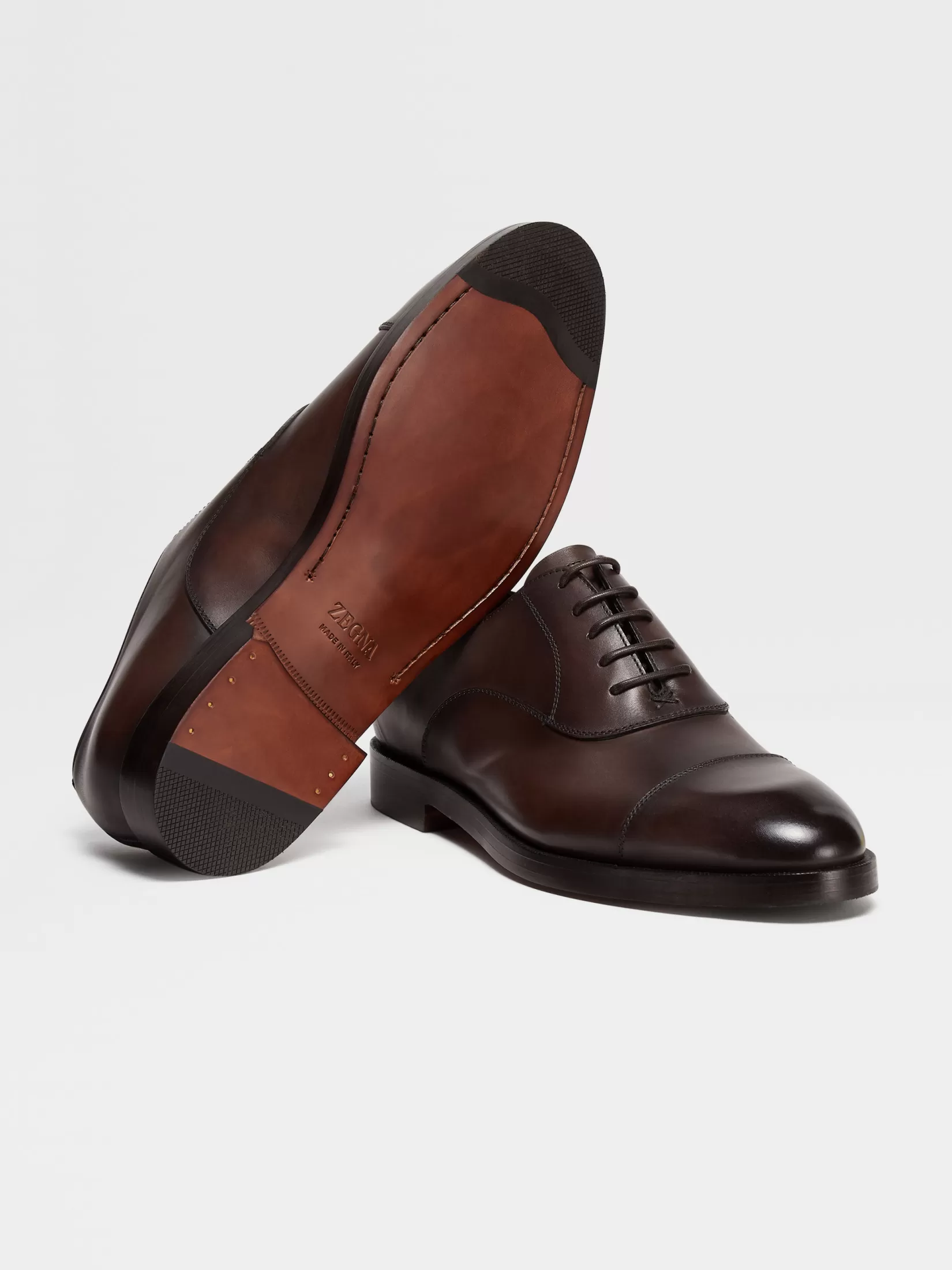 ZEGNA Lace Ups<Leather Torino Oxford Shoes Brown