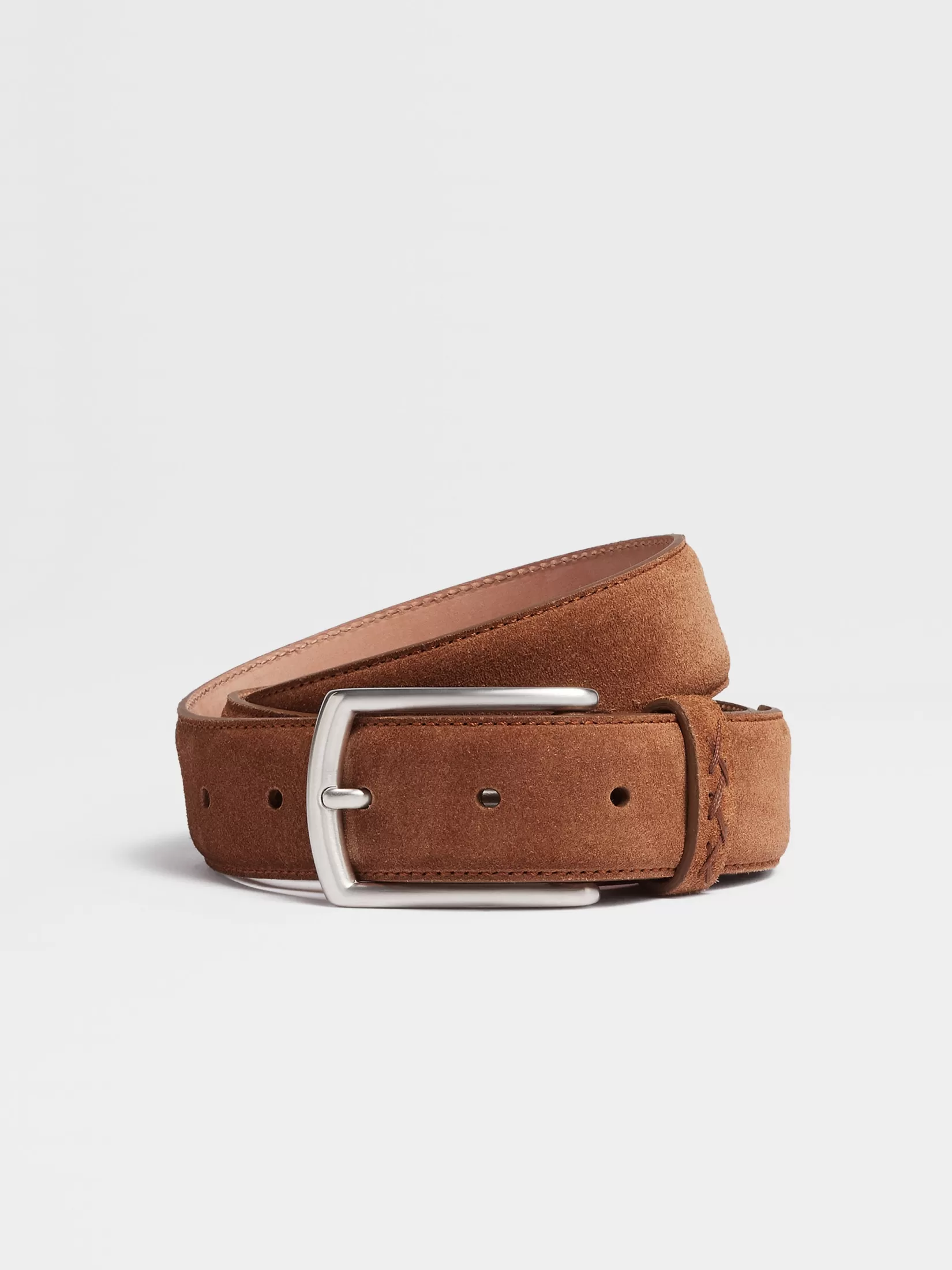 ZEGNA Small Gifts | Belts<Suede Belt Brown