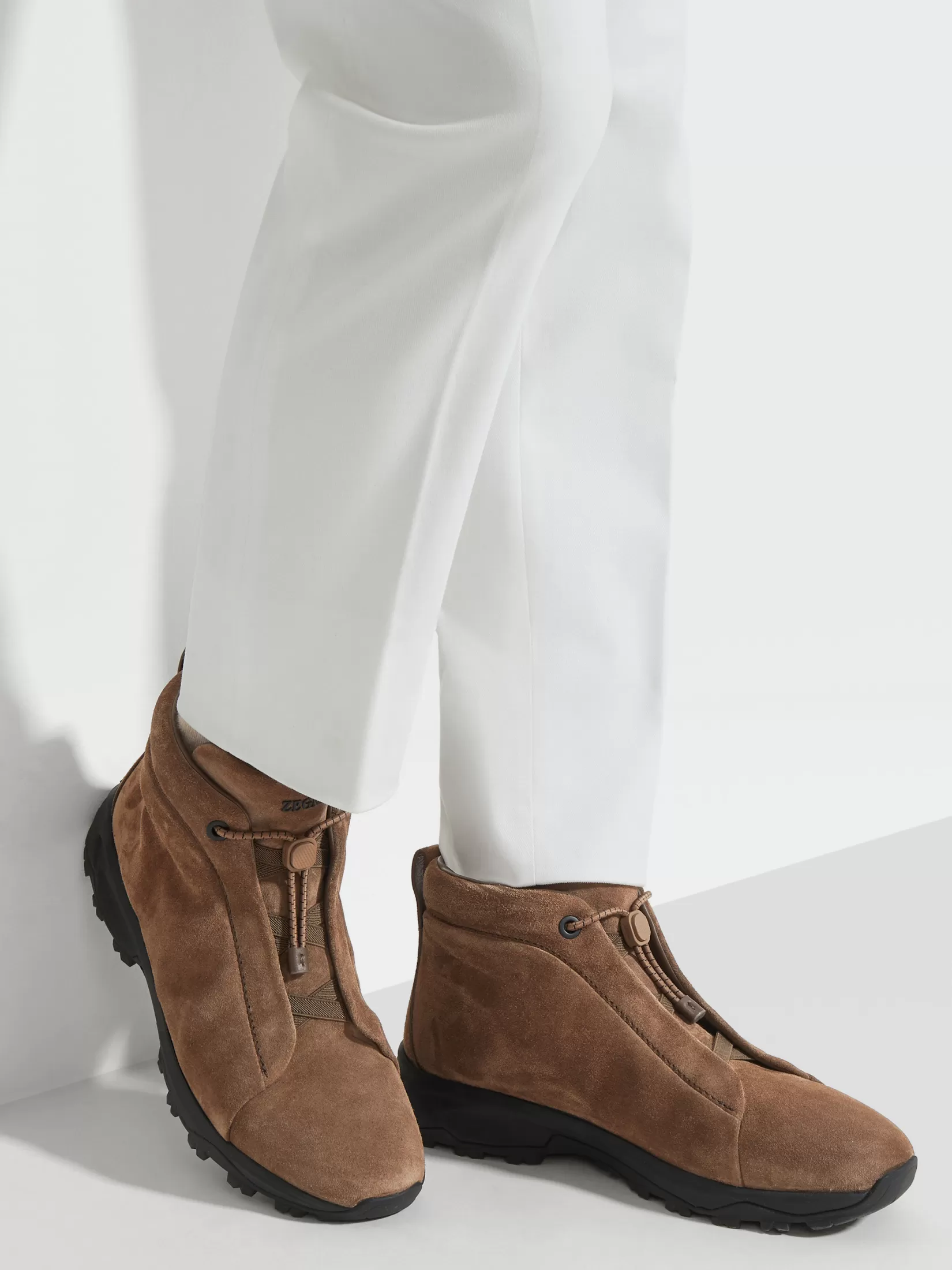 ZEGNA Travel In Style | Boots<Suede Triple Stitch™ Vetta Sneakers Brown