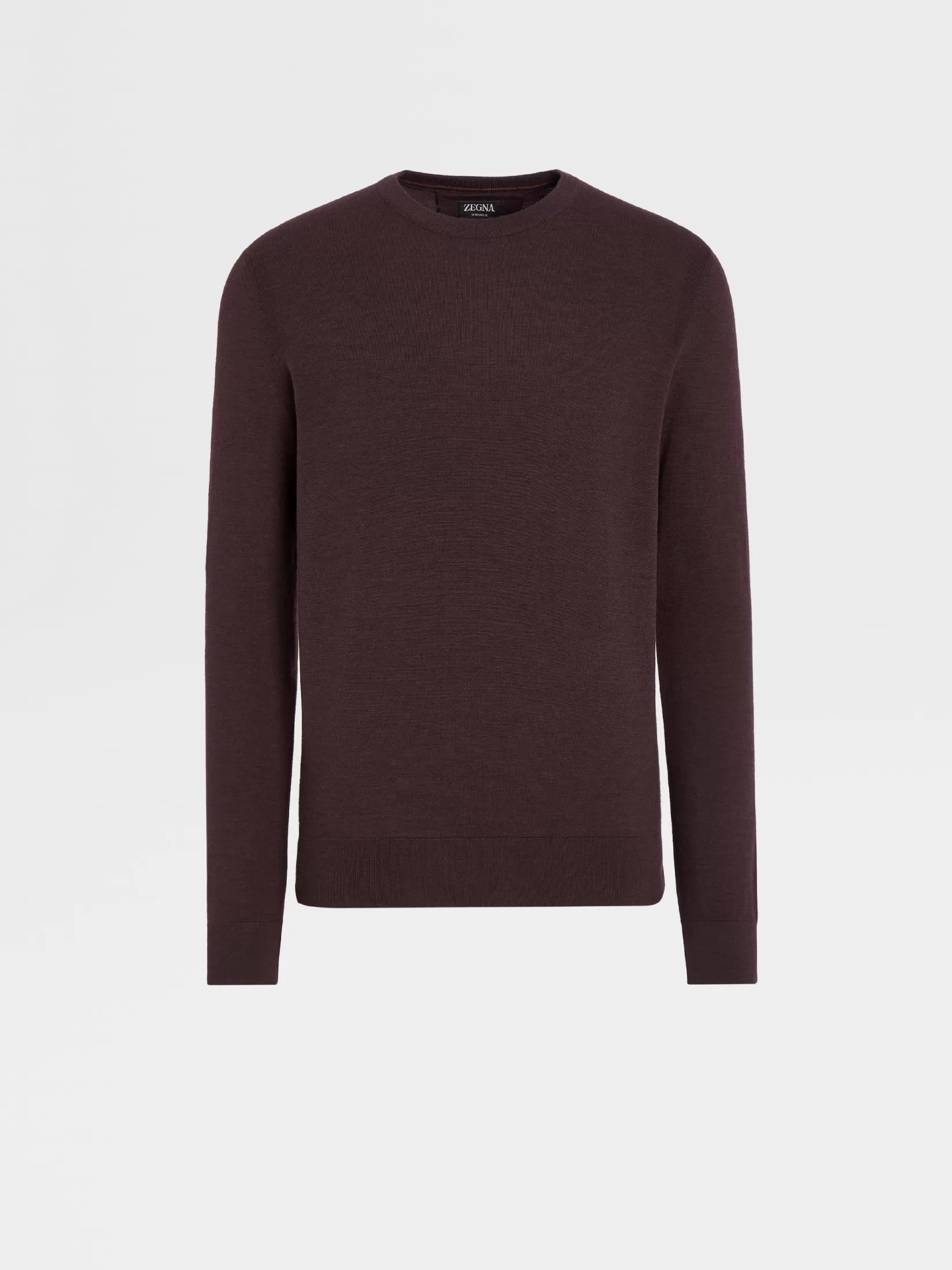 ZEGNA Sweaters<12milmil12 Wool Crewneck Burgundy