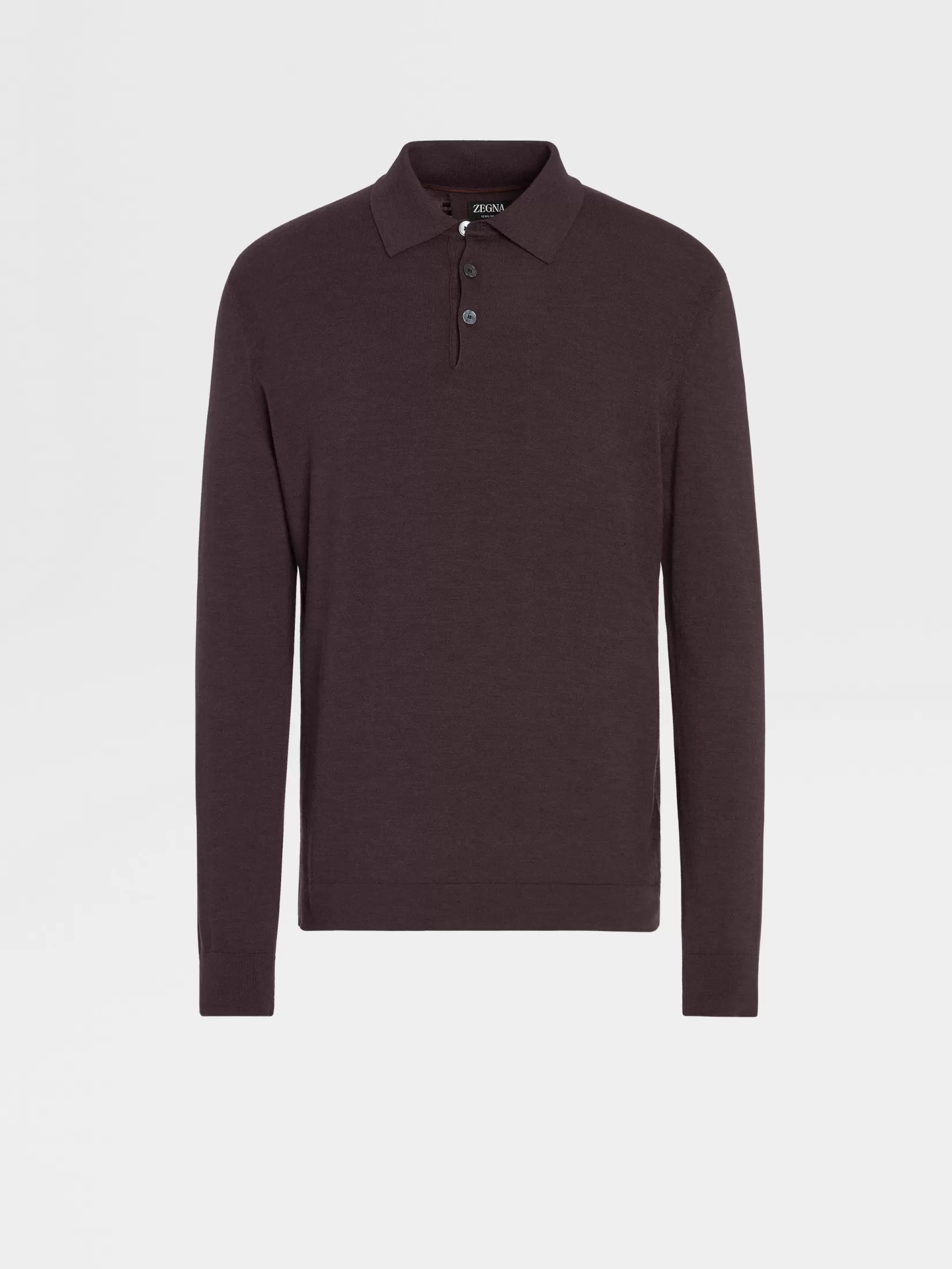 ZEGNA Sweaters<12milmil12 Wool Polo Burgundy