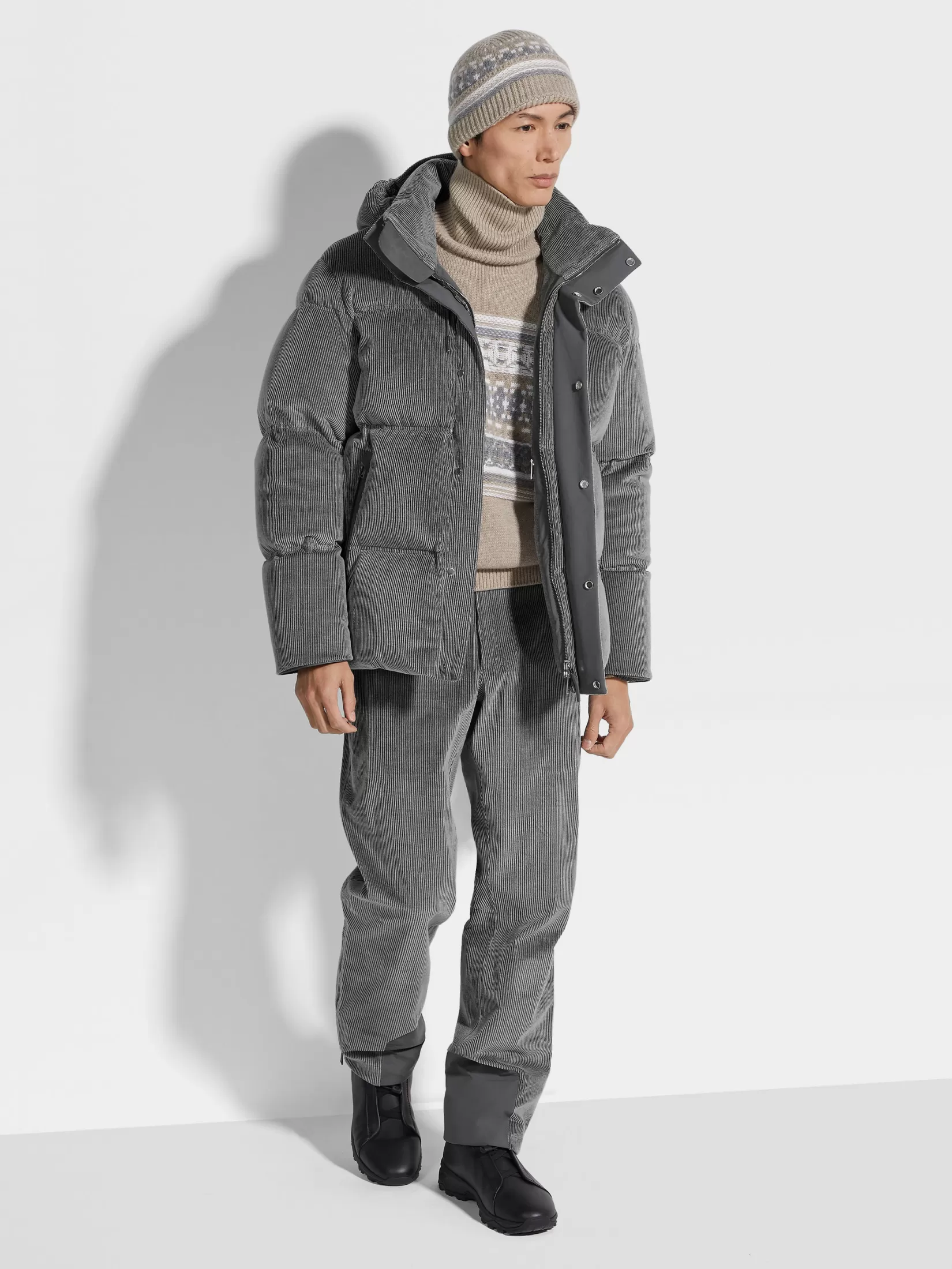 ZEGNA Travel In Style | Down Jackets<Cashco Blouson GreyMélange