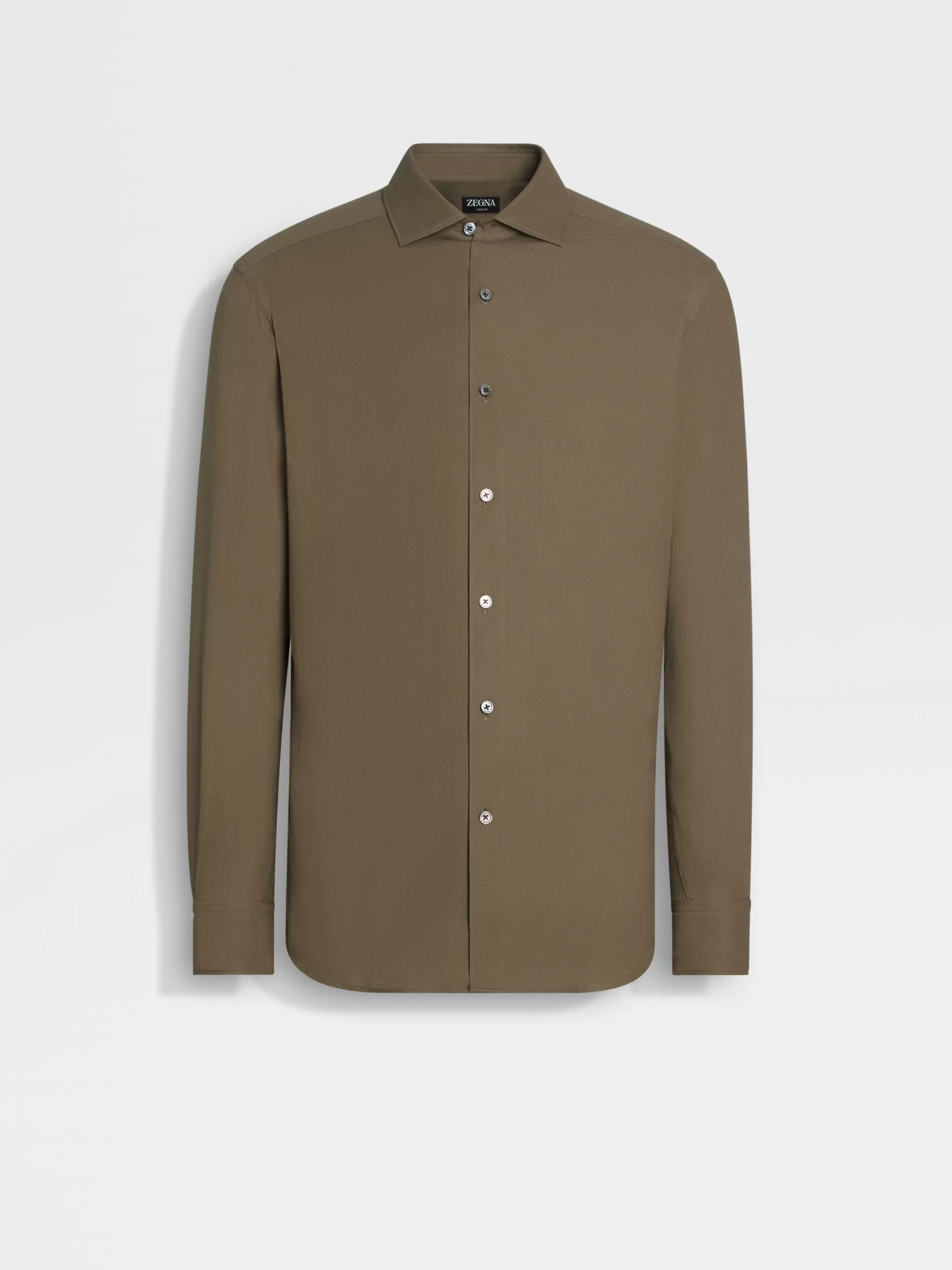 ZEGNA Shirts<Cashco Shirt Khaki