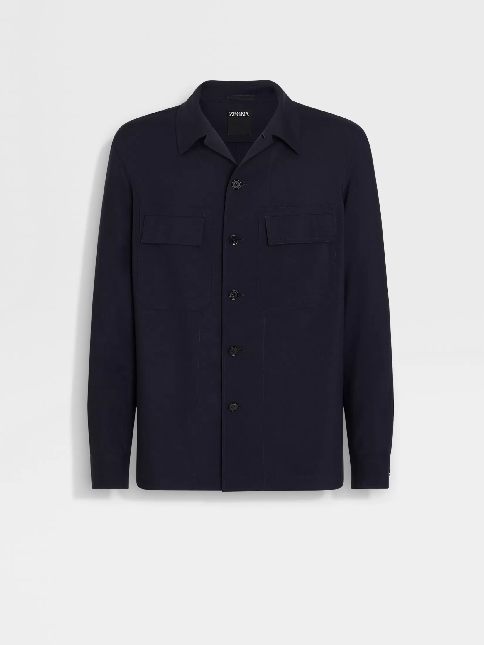 ZEGNA Overshirts And Chore Jackets<Cashmere Overshirt NavyBlue