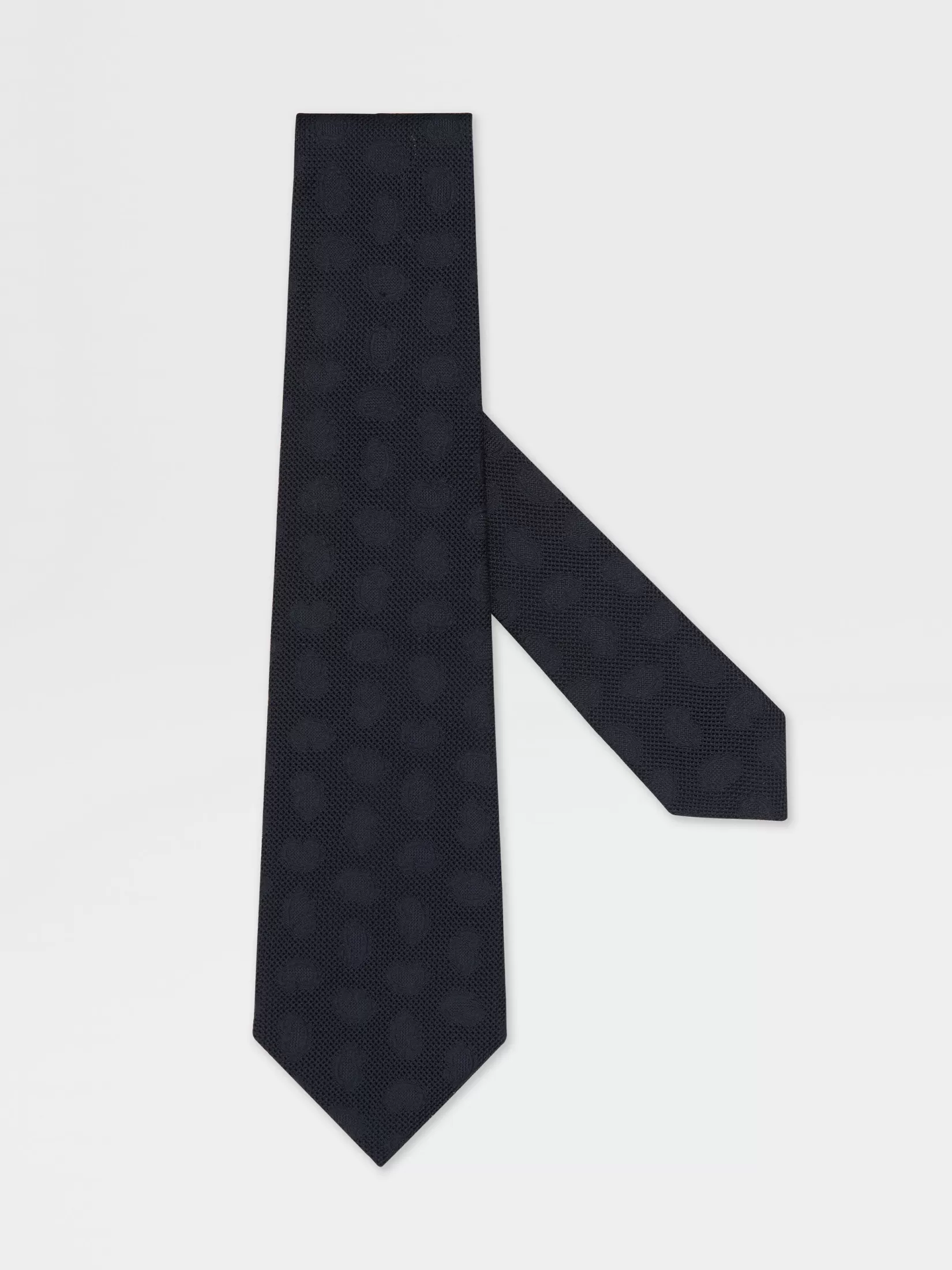 ZEGNA Ties And Bow Ties<Dark Blue Silk Tie DarkBlue