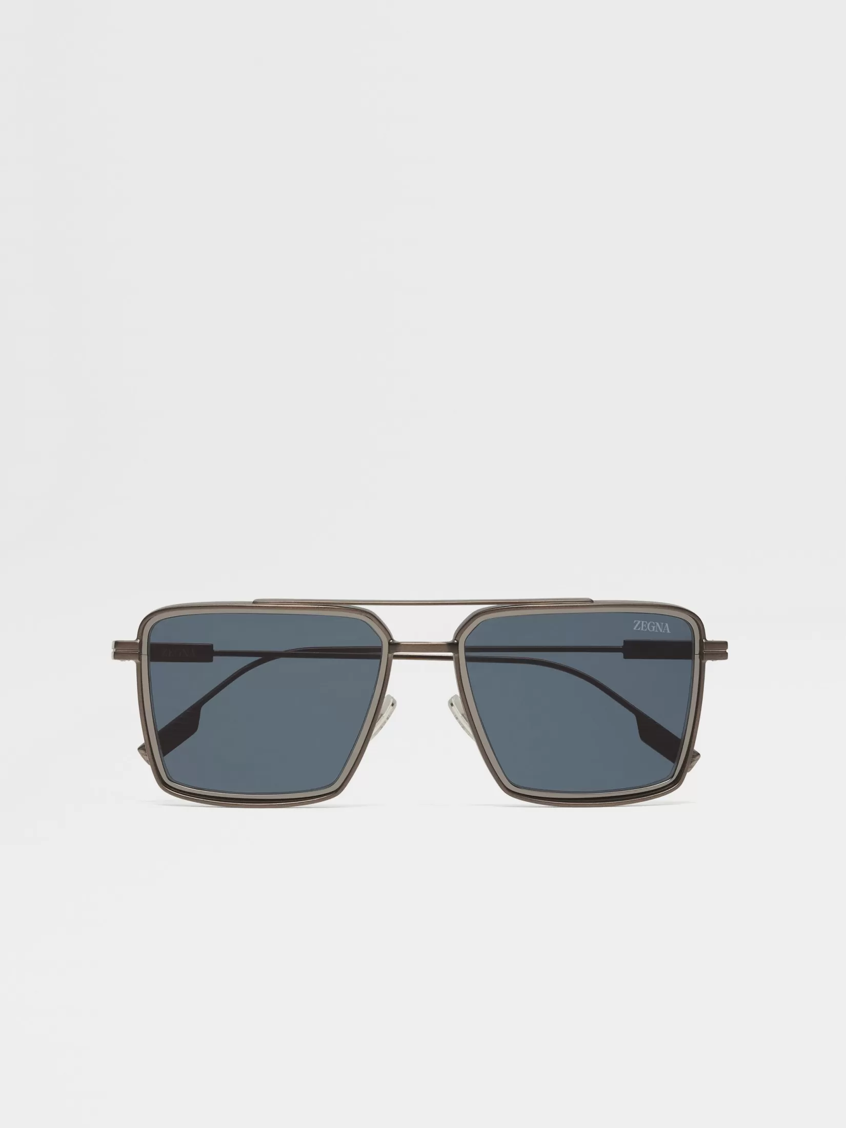 ZEGNA Sunglasses<Dark Bronze Aniline Metal Sunglasses DarkBronzeAniline