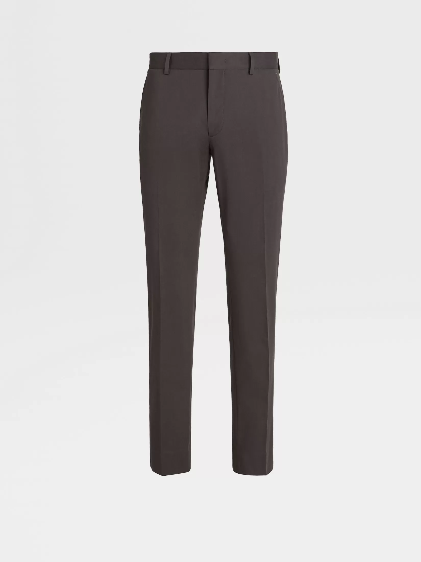 ZEGNA Pants<Dark Brown Comfort Cotton Pants DarkBrown