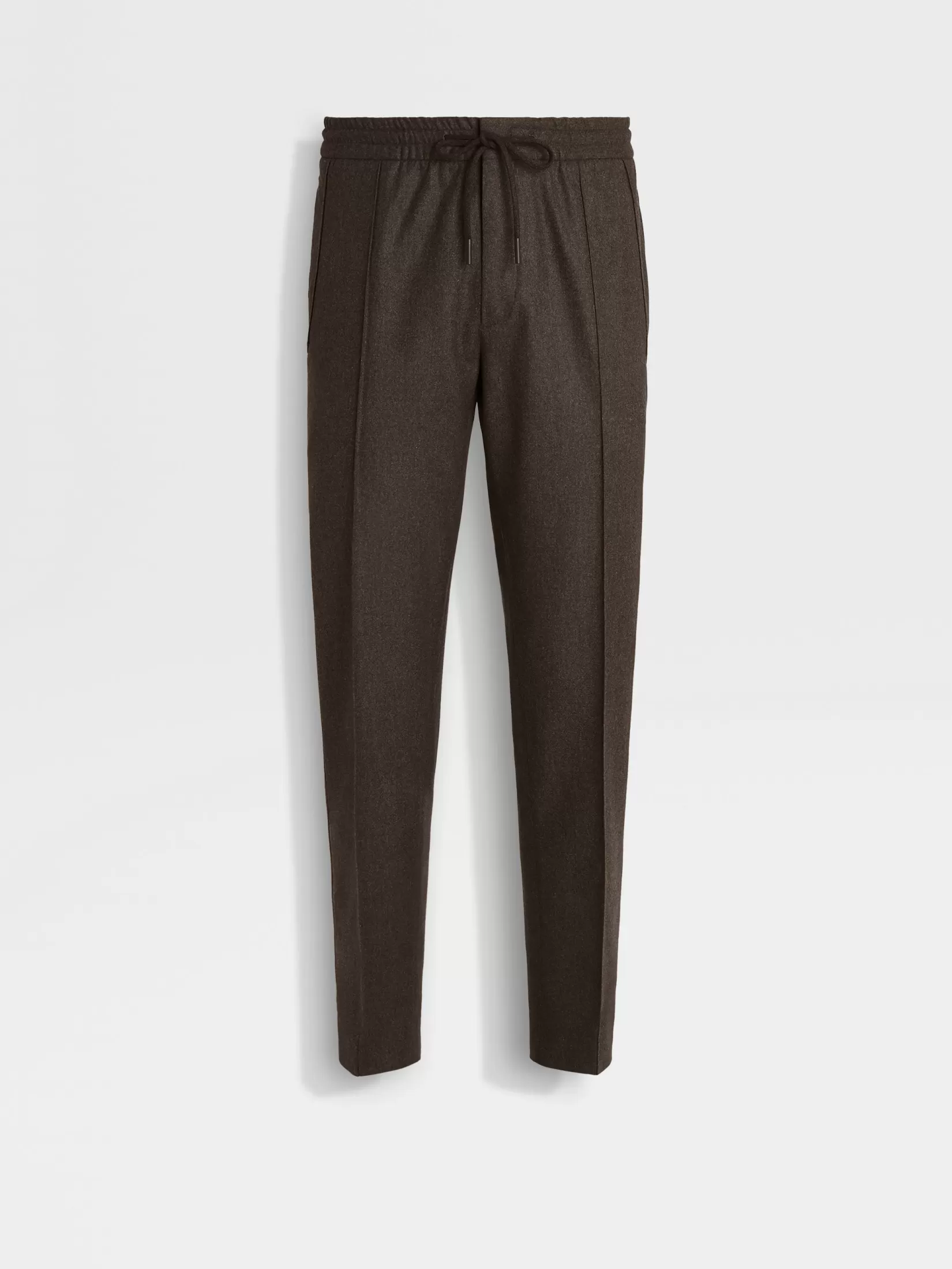 ZEGNA Joggers And Sweatshirts<Dark Brown 15milmil15 Wool Joggers DarkBrown