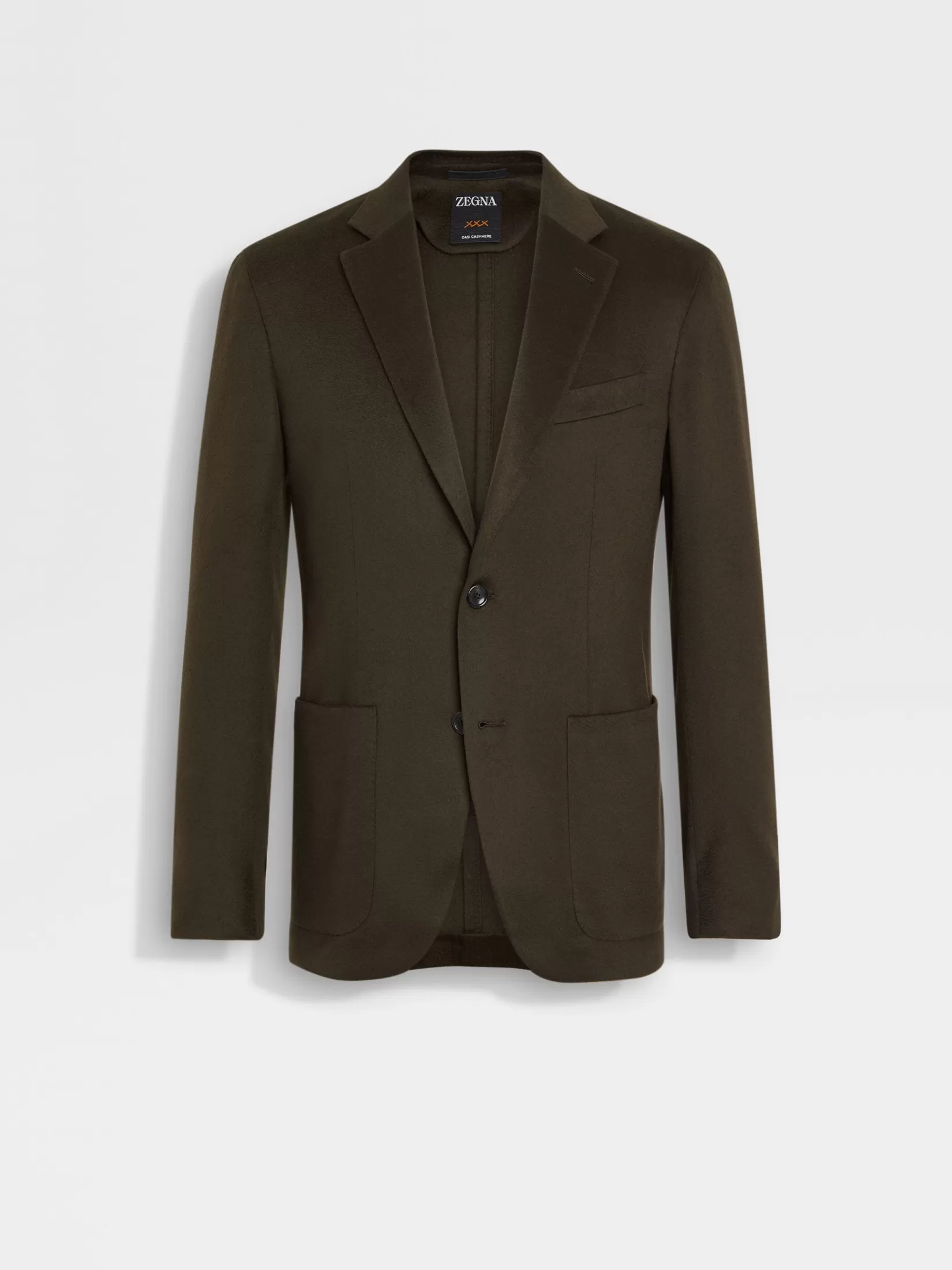 ZEGNA Blazers<Dark Brown Oasi Cashmere Jacket DarkBrown