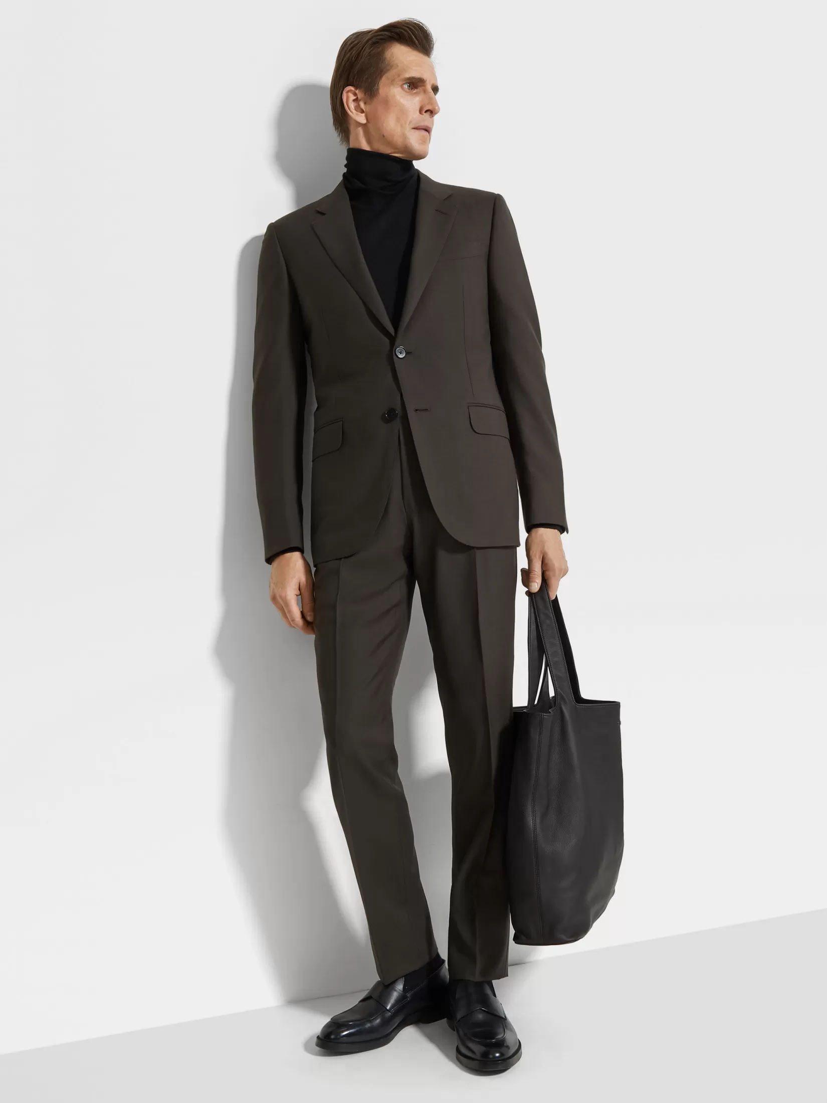 ZEGNA Suits<Dark Brown Oasi Cashmere Suit DarkBrown