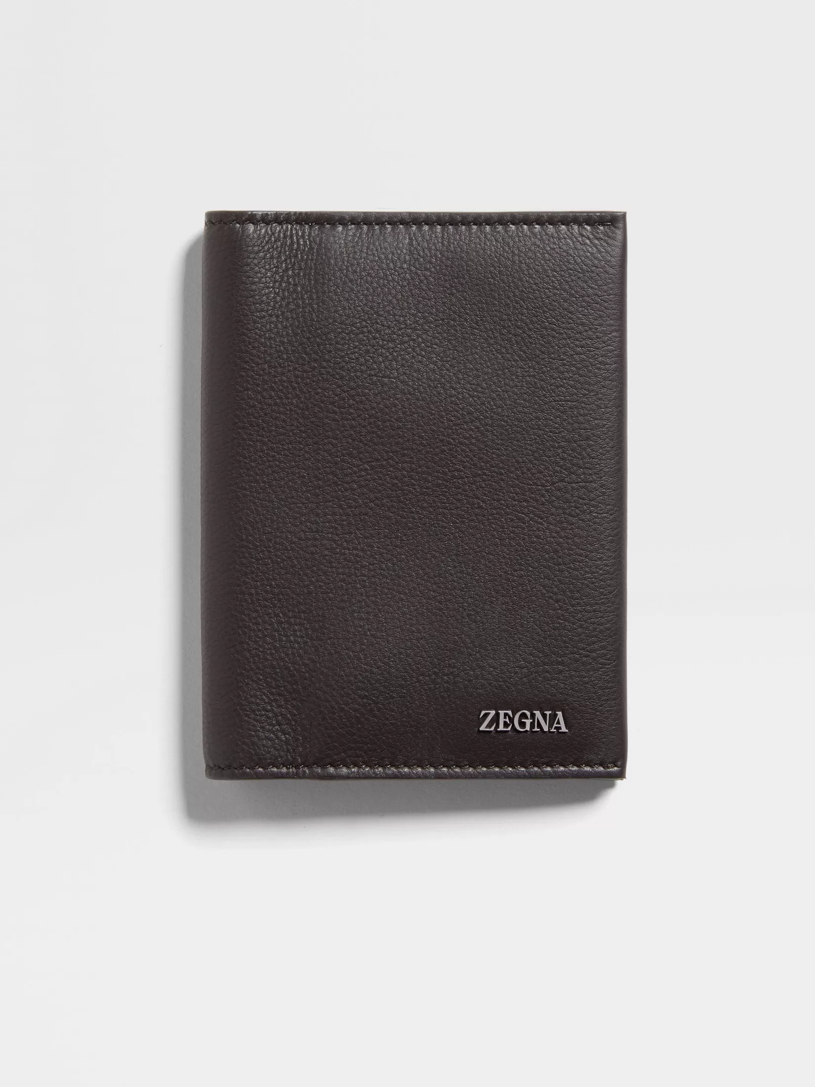 ZEGNA Resort Essentials | Small Gifts<Dark Brown SECONDSKIN Passport Case DarkBrown