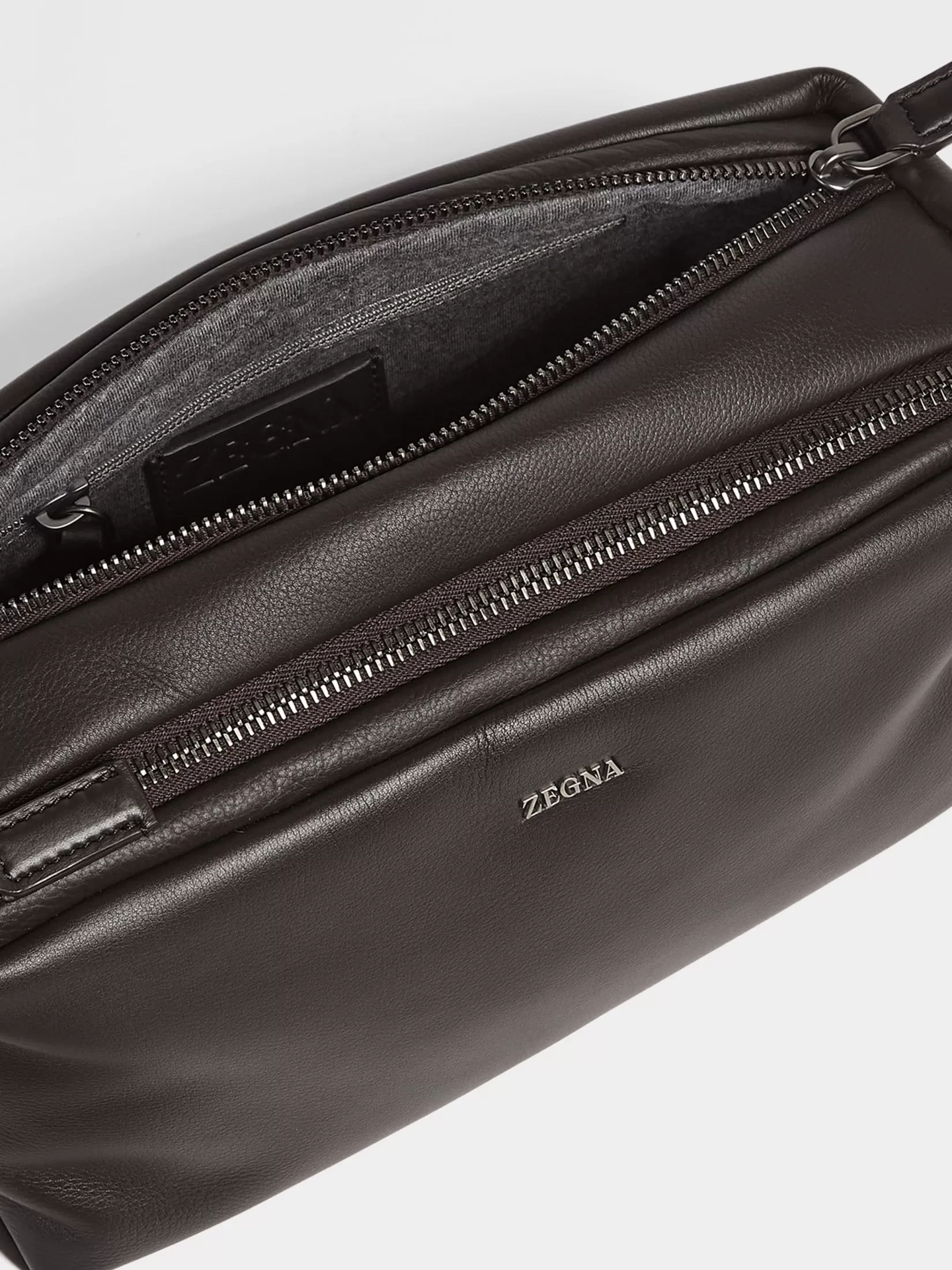 ZEGNA Small Gifts | Travel In Style<Dark Brown SECONDSKIN Softy Pouch DarkBrown